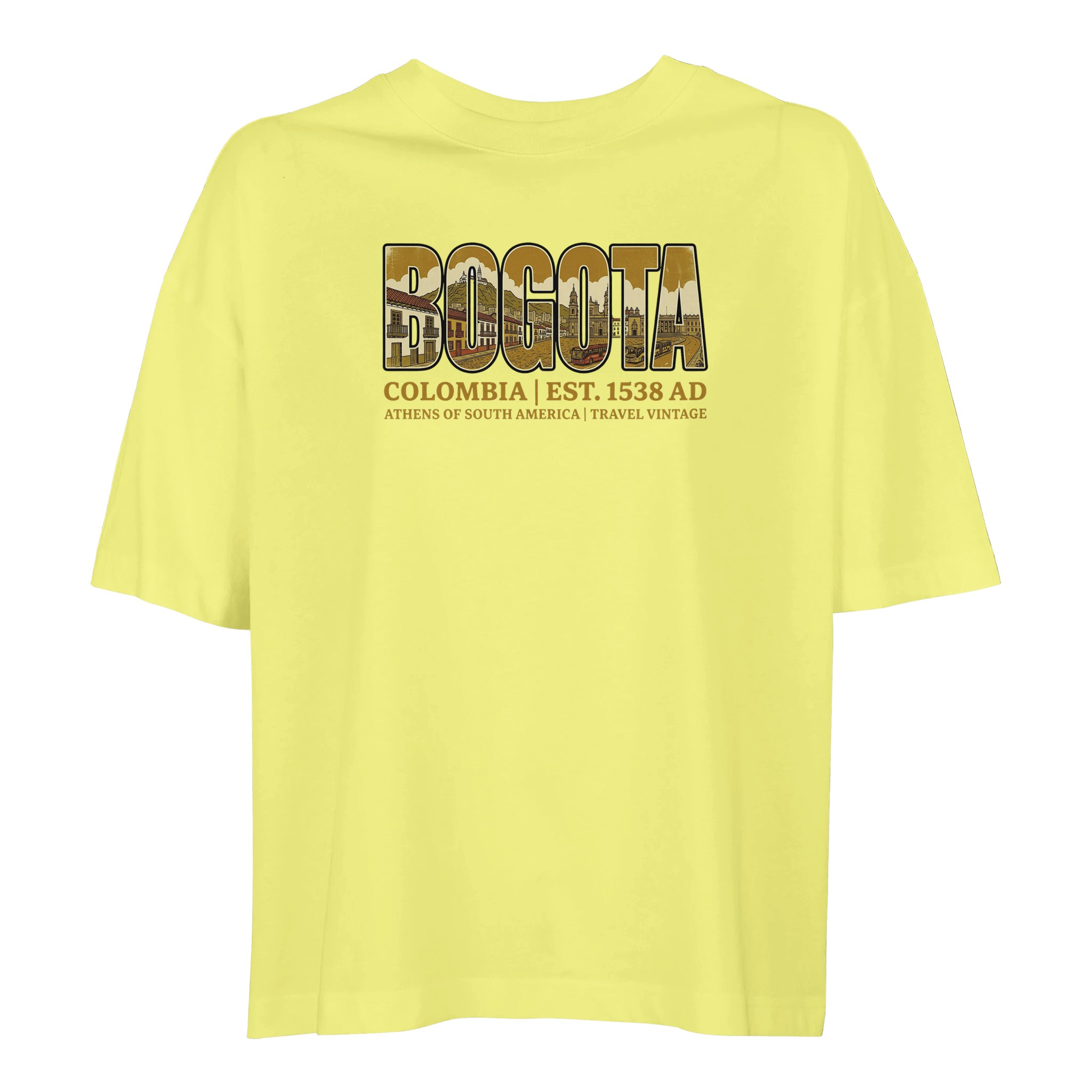 T-shirt Bogota femme ample coton bio conversion T-shirt Bogota femme ample coton bio conversion, coloris Jaune clair