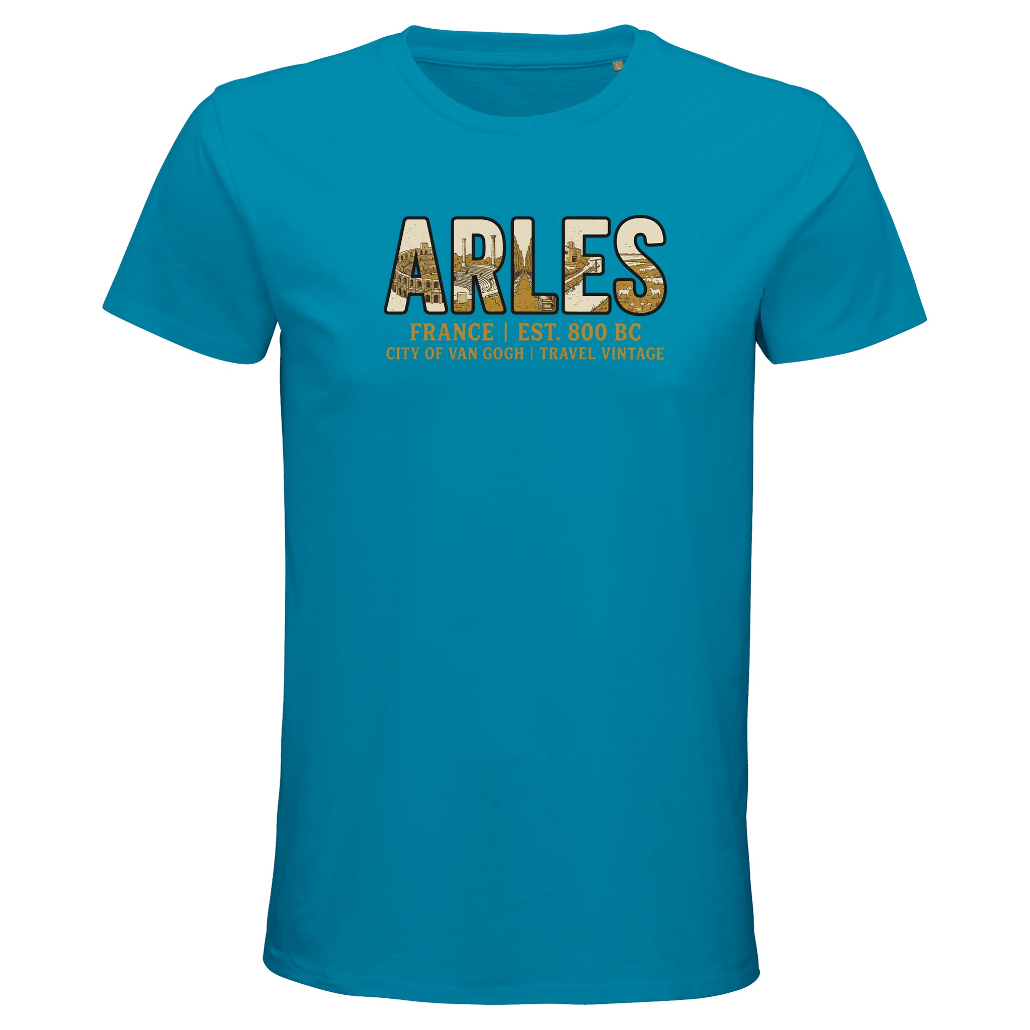 T-shirt Arles homme bio ajusté coton naturel T-shirt Arles homme bio ajusté coton naturel
