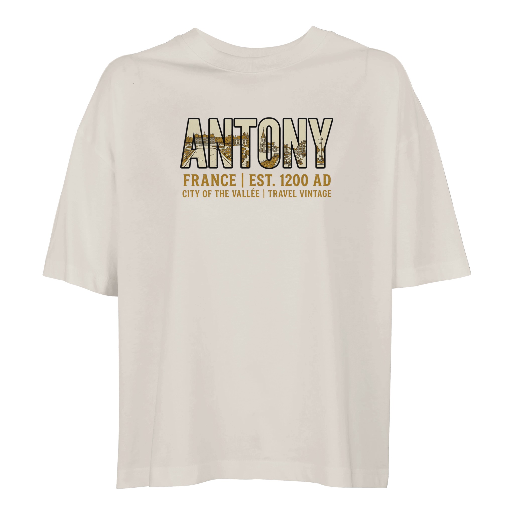 T-shirt Antony femme ample coton bio ville française T-shirt Antony femme ample coton bio ville française