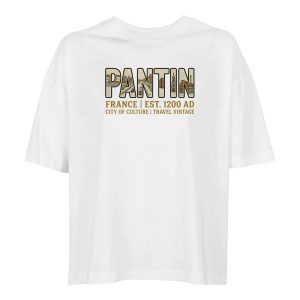 T-shirt Pantin femme ample coton bio ville tendance T-shirt Pantin femme ample coton bio ville tendance