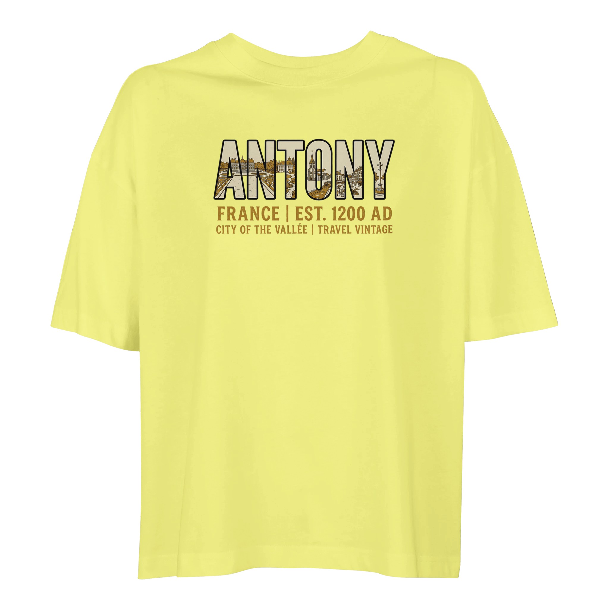 T-shirt Antony femme ample coton bio ville française T-shirt Antony femme ample coton bio ville française