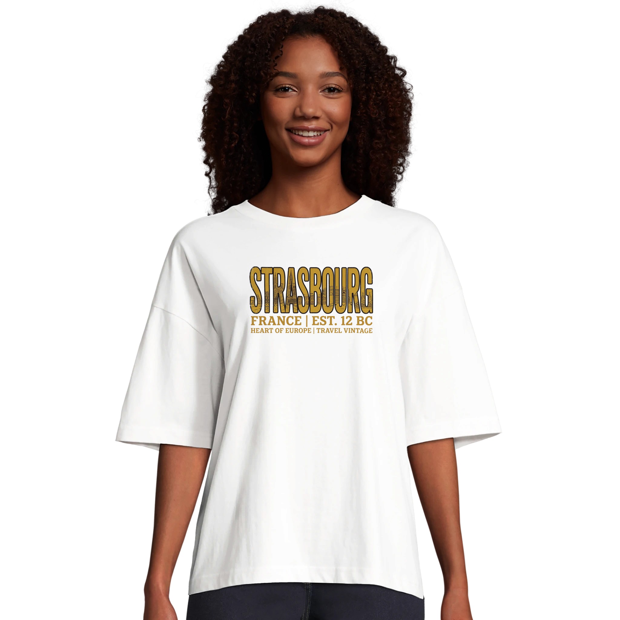 T-shirt Strasbourg femme ample coton bio T-shirt Strasbourg femme ample coton bio