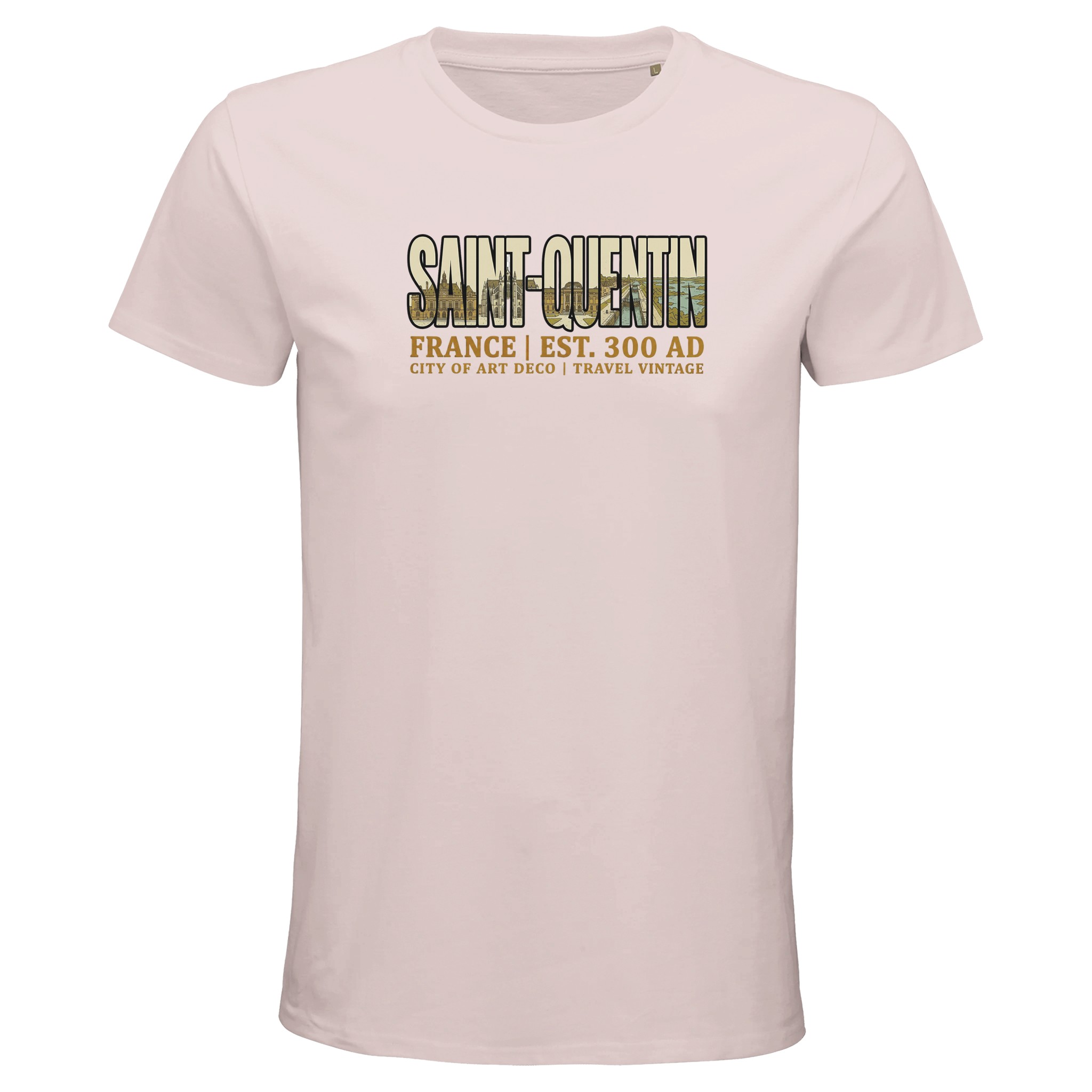 T-shirt Saint-Quentin homme bio ajusté T-shirt Saint-Quentin homme bio ajusté