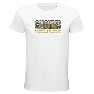 T-shirt Colombes homme bio ajusté ville France T-shirt Colombes homme bio ajusté ville France