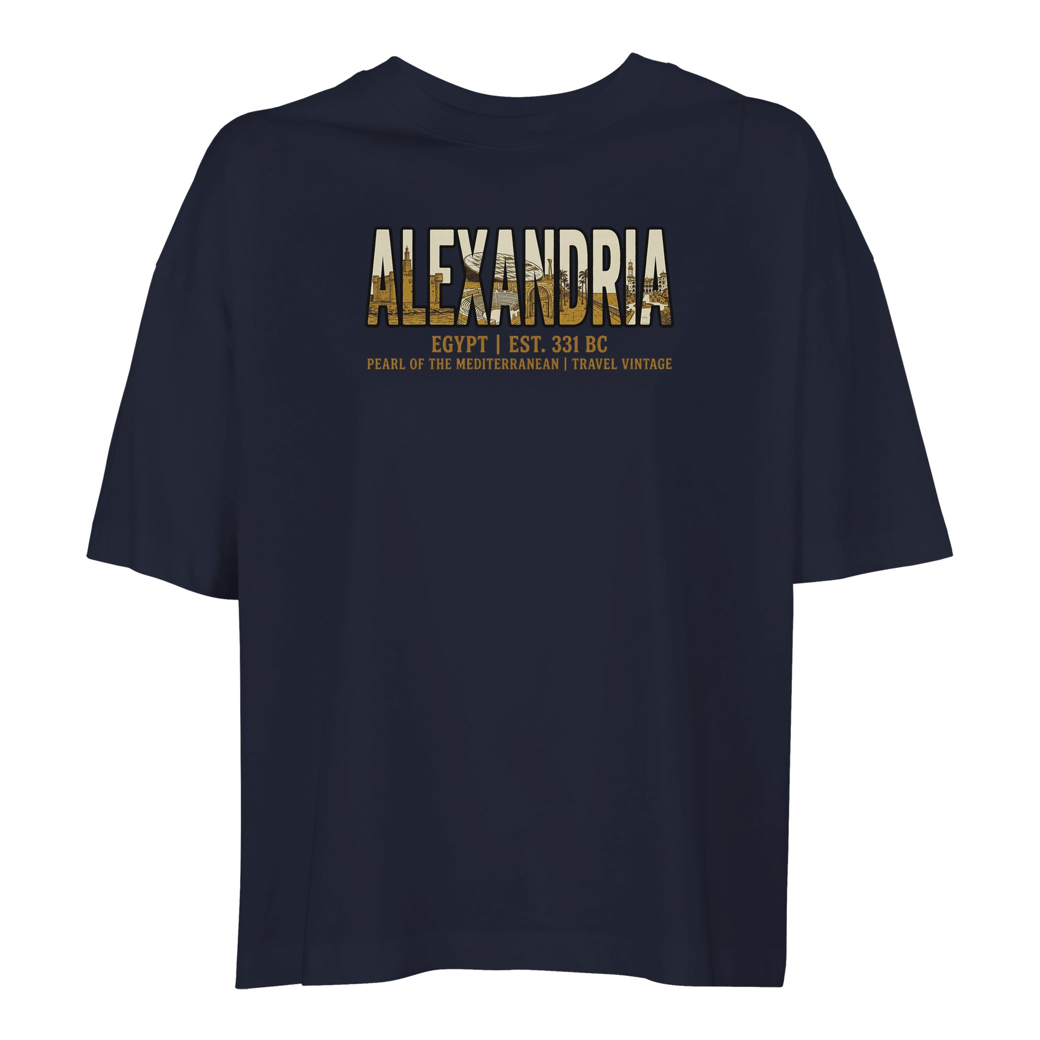 T-shirt Alexandrie femme ample coton bio T-shirt Alexandrie femme ample coton bio, coloris French Navy