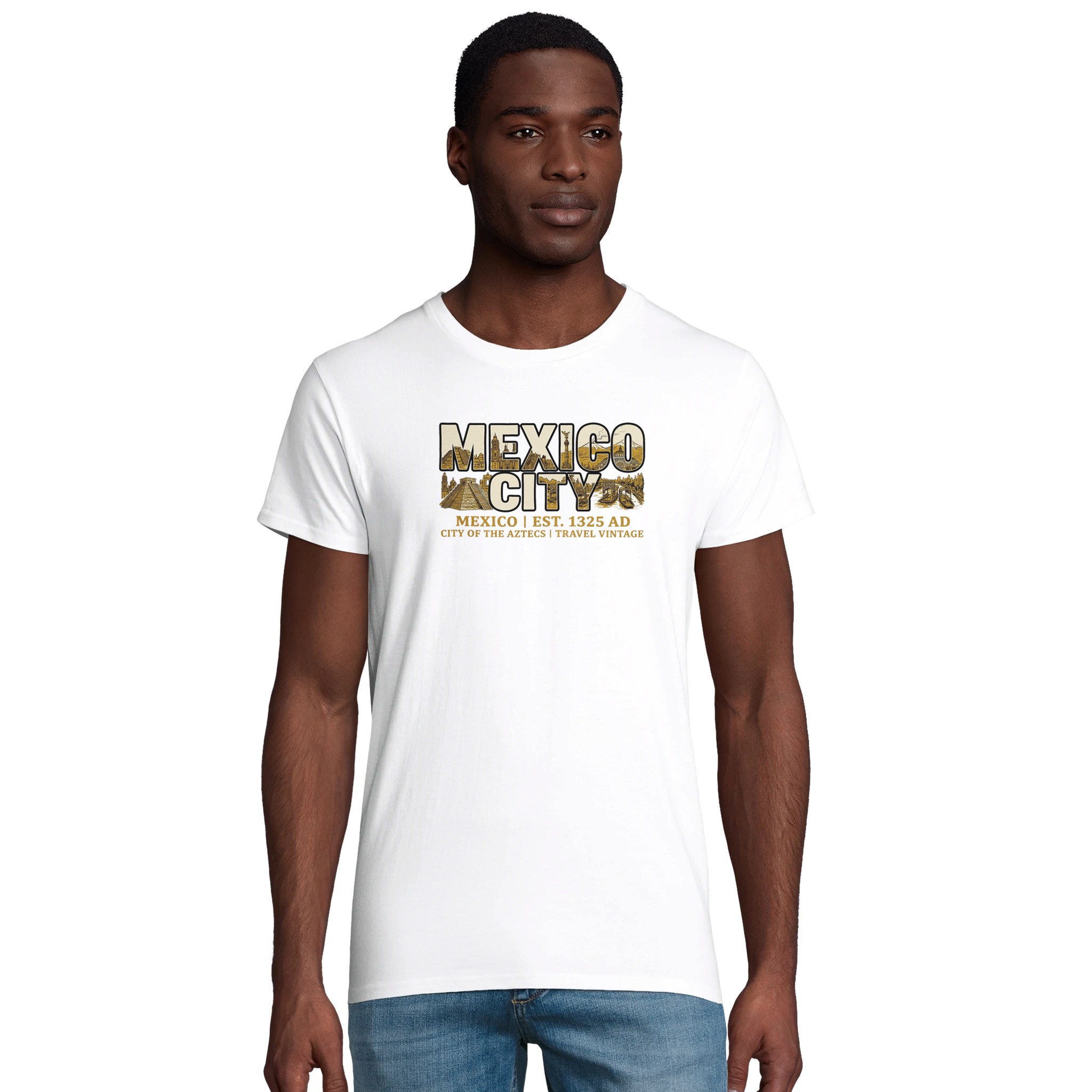 T-shirt Mexico City homme bio ajusté T-shirt Mexico City homme bio ajusté
