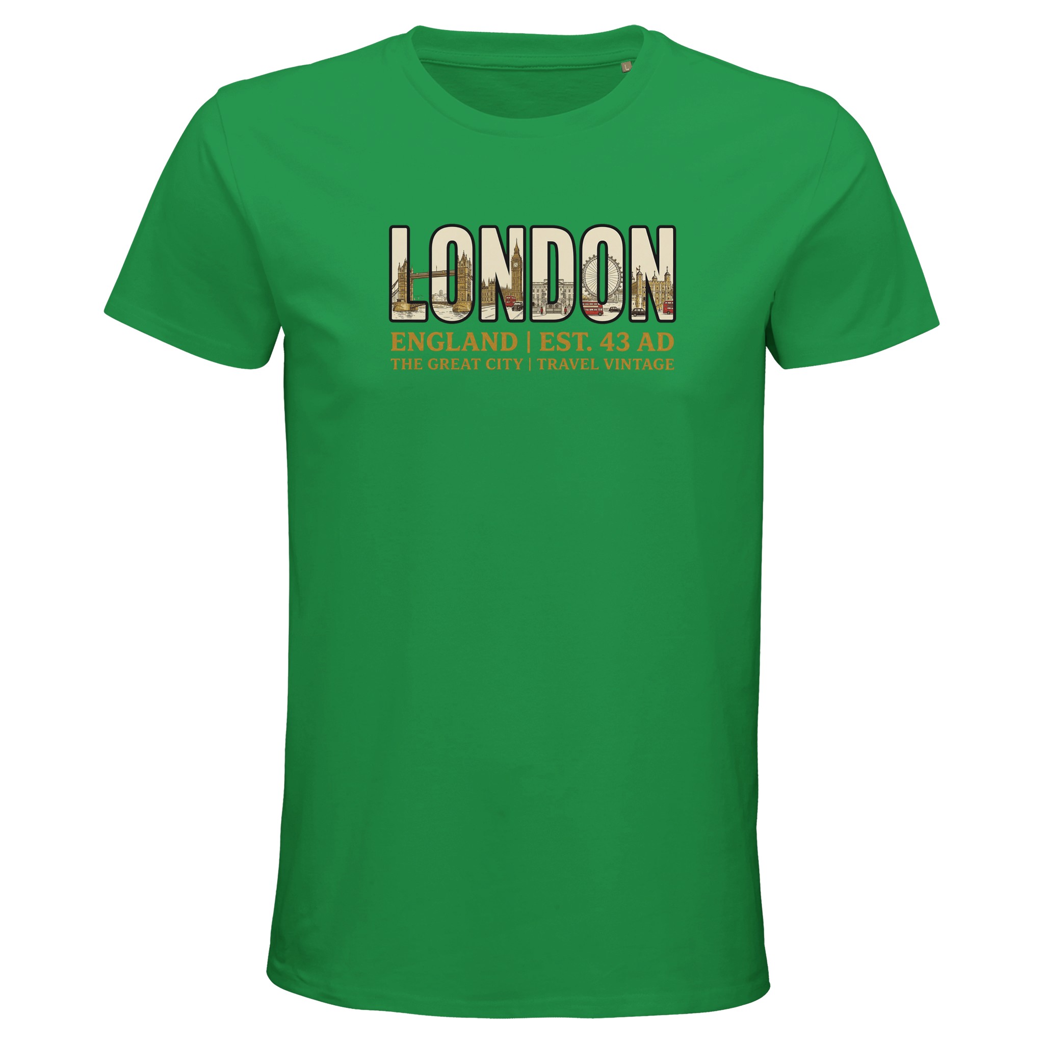 T-shirt London homme bio ajusté T-shirt London homme bio ajusté