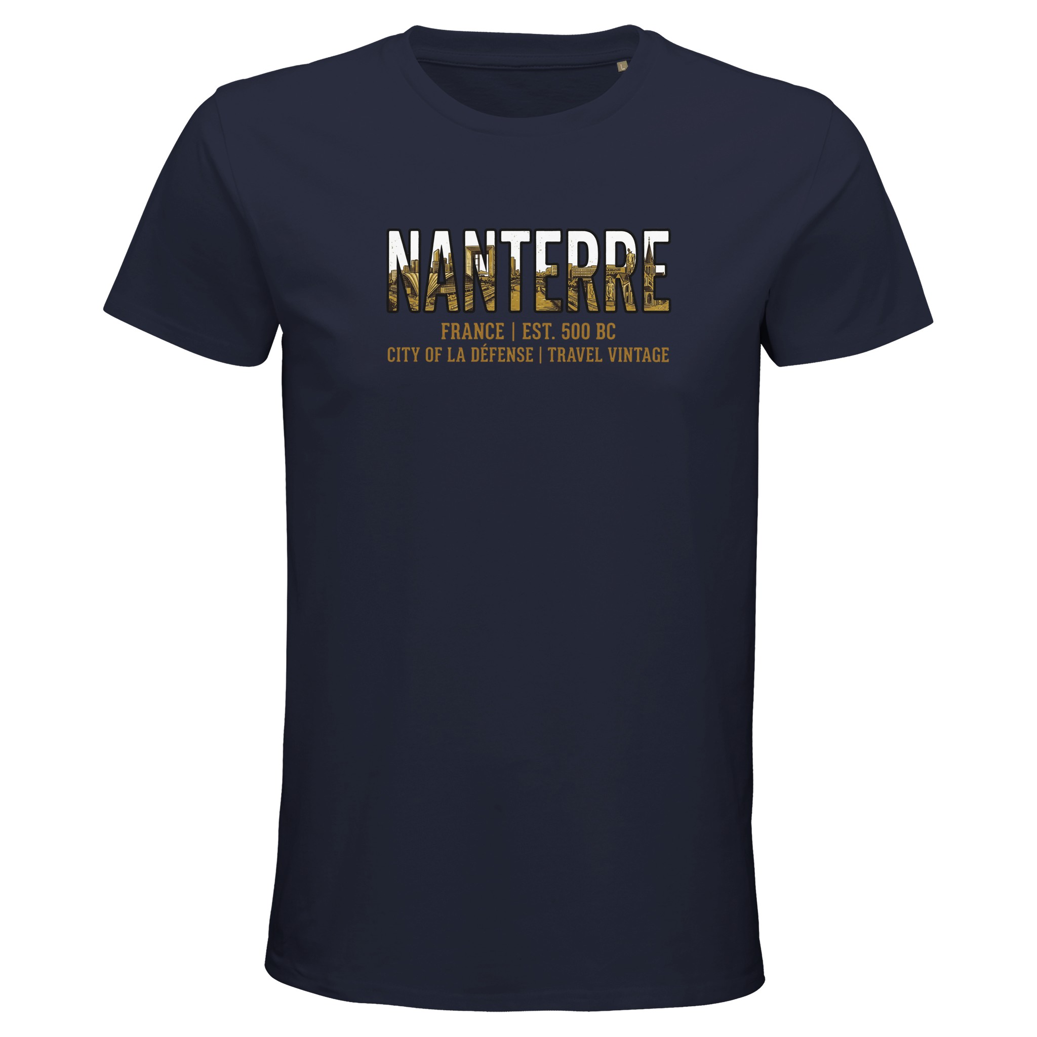 T-shirt Nanterre homme bio ajusté coton premium T-shirt Nanterre homme bio ajusté coton premium