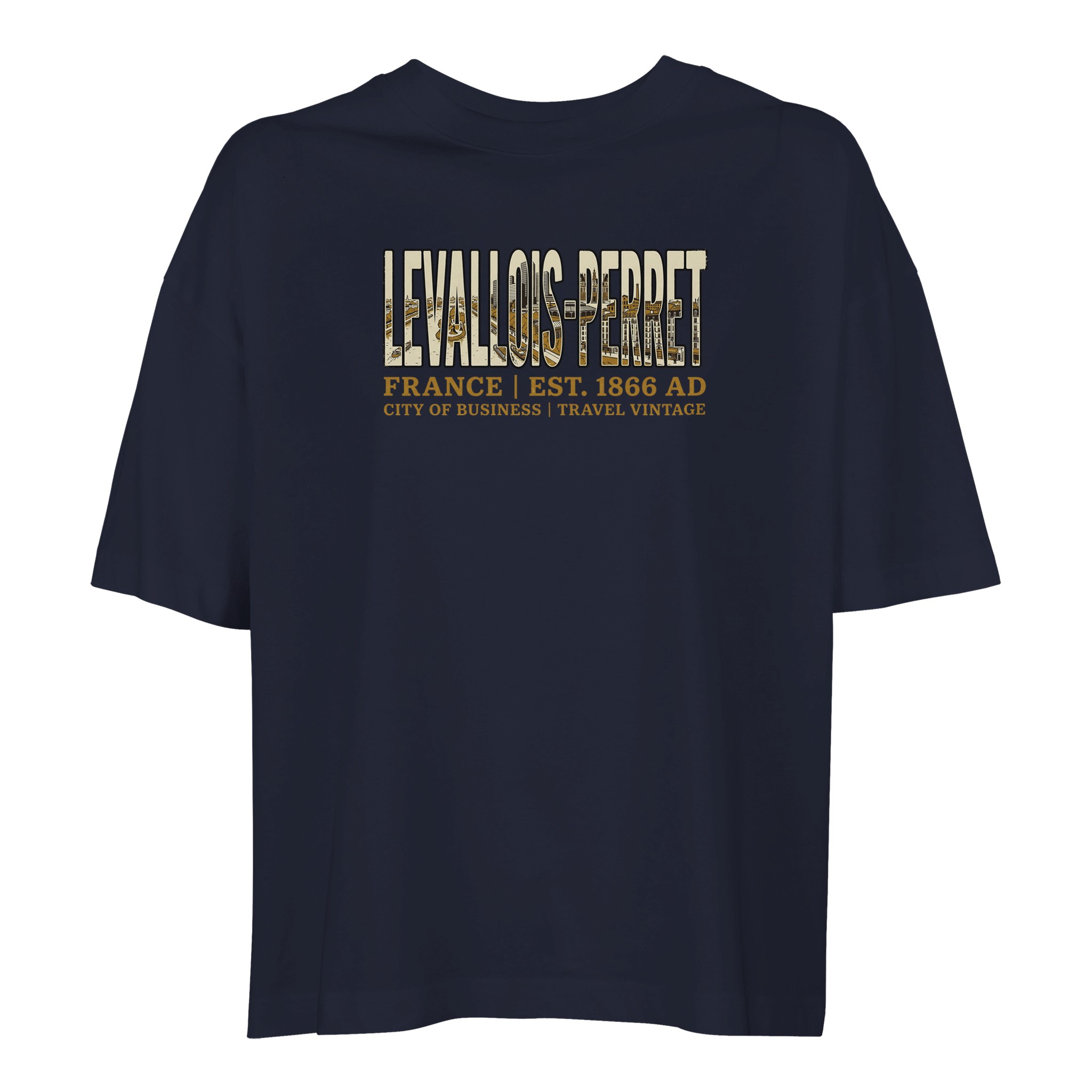 T-shirt Levallois-Perret femme ample coton bio T-shirt Levallois-Perret femme ample coton bio