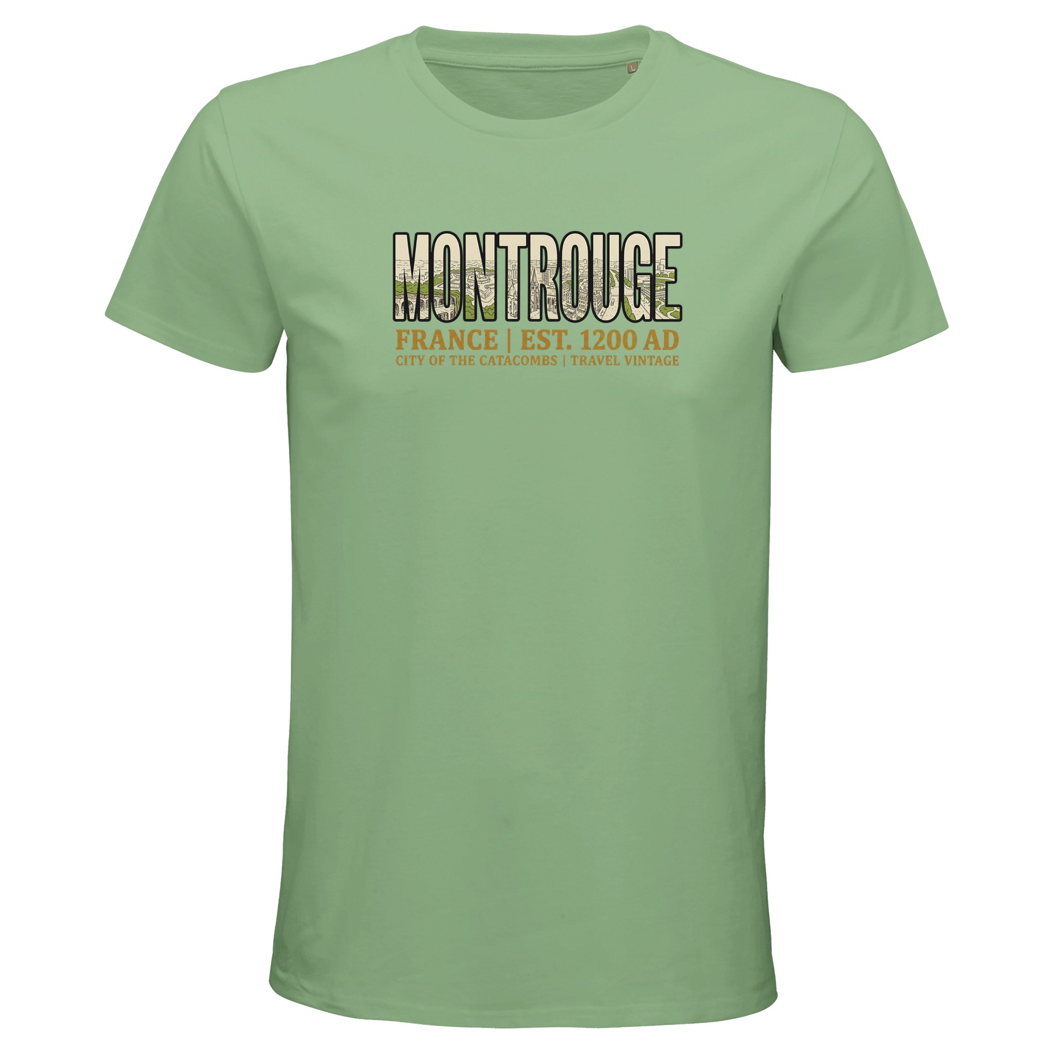 T-shirt Montrouge homme bio ajusté ville premium T-shirt Montrouge homme bio ajusté ville premium