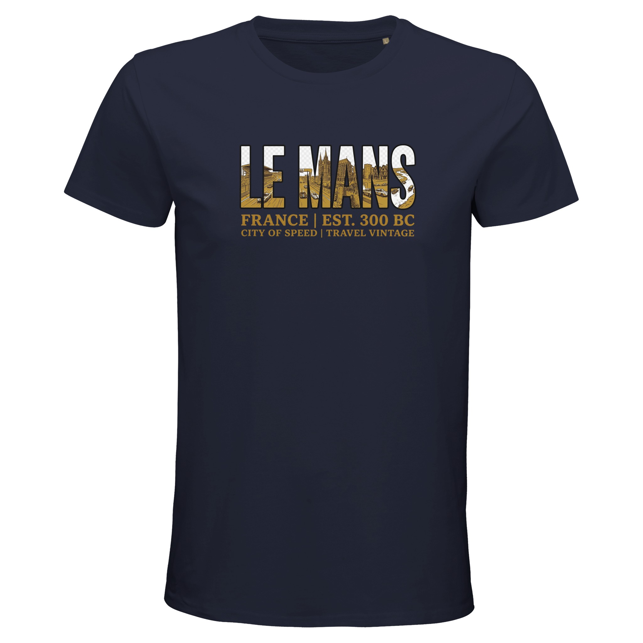 T-shirt Le Mans homme bio ajusté T-shirt Le Mans homme bio ajusté