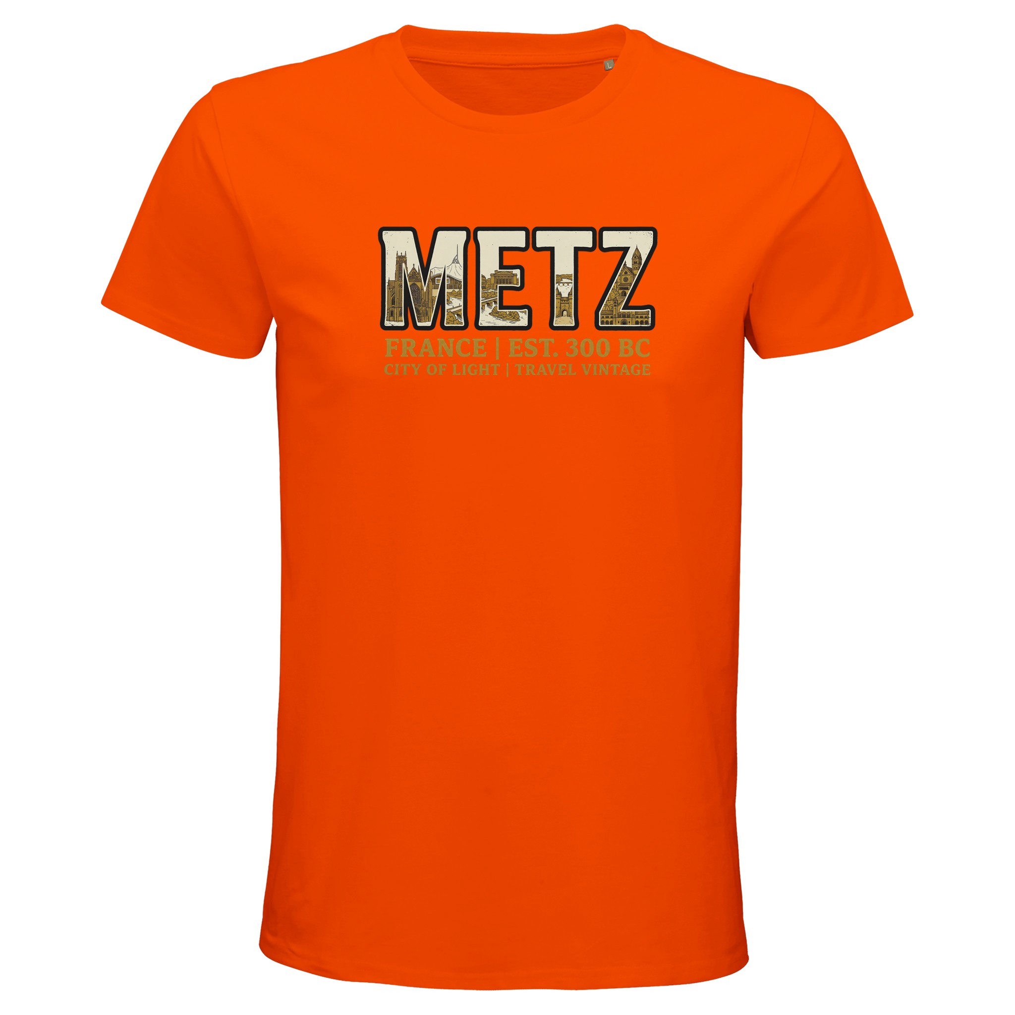 T-shirt Metz homme bio ajusté | Ville de Metz T-shirt Metz homme bio ajusté | Ville de Metz