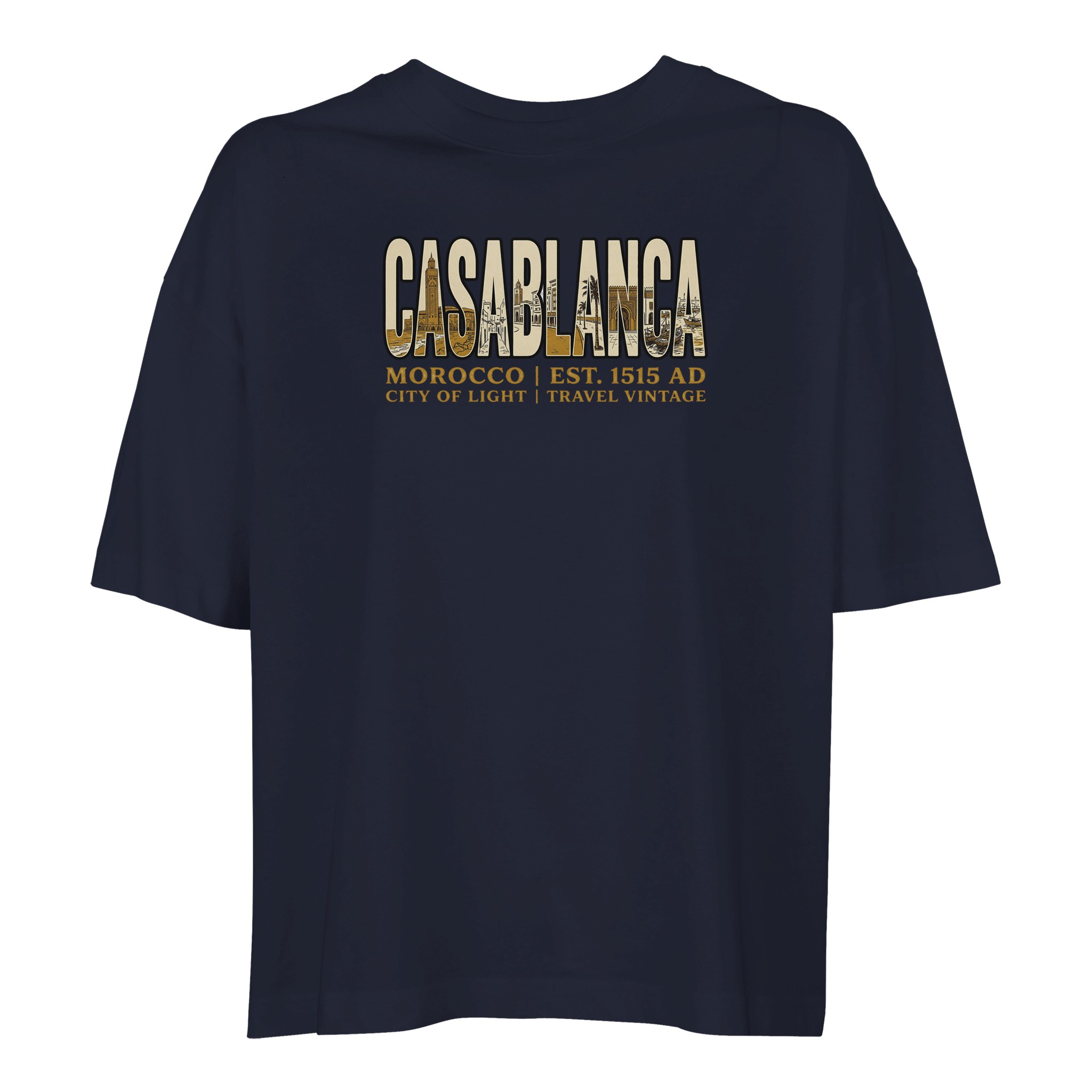 T-shirt Casablanca femme ample coton bio T-shirt Casablanca femme ample coton bio