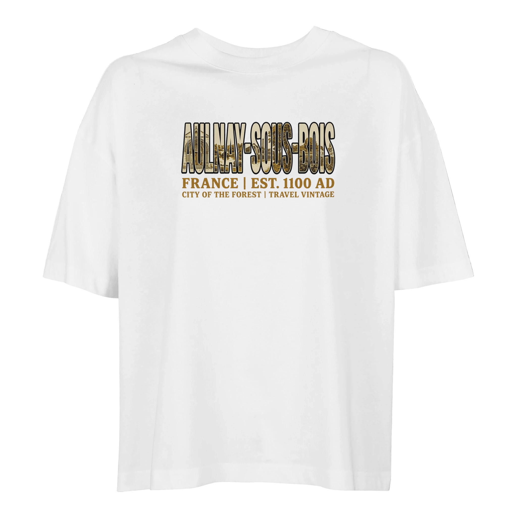 T-shirt Aulnay-sous-Bois femme ample coton bio T-shirt Aulnay-sous-Bois femme ample coton bio