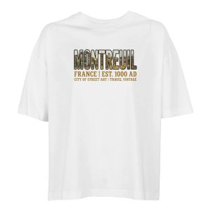 T-shirt Montreuil femme ample coton bio ville street art T-shirt Montreuil femme ample coton bio ville street art