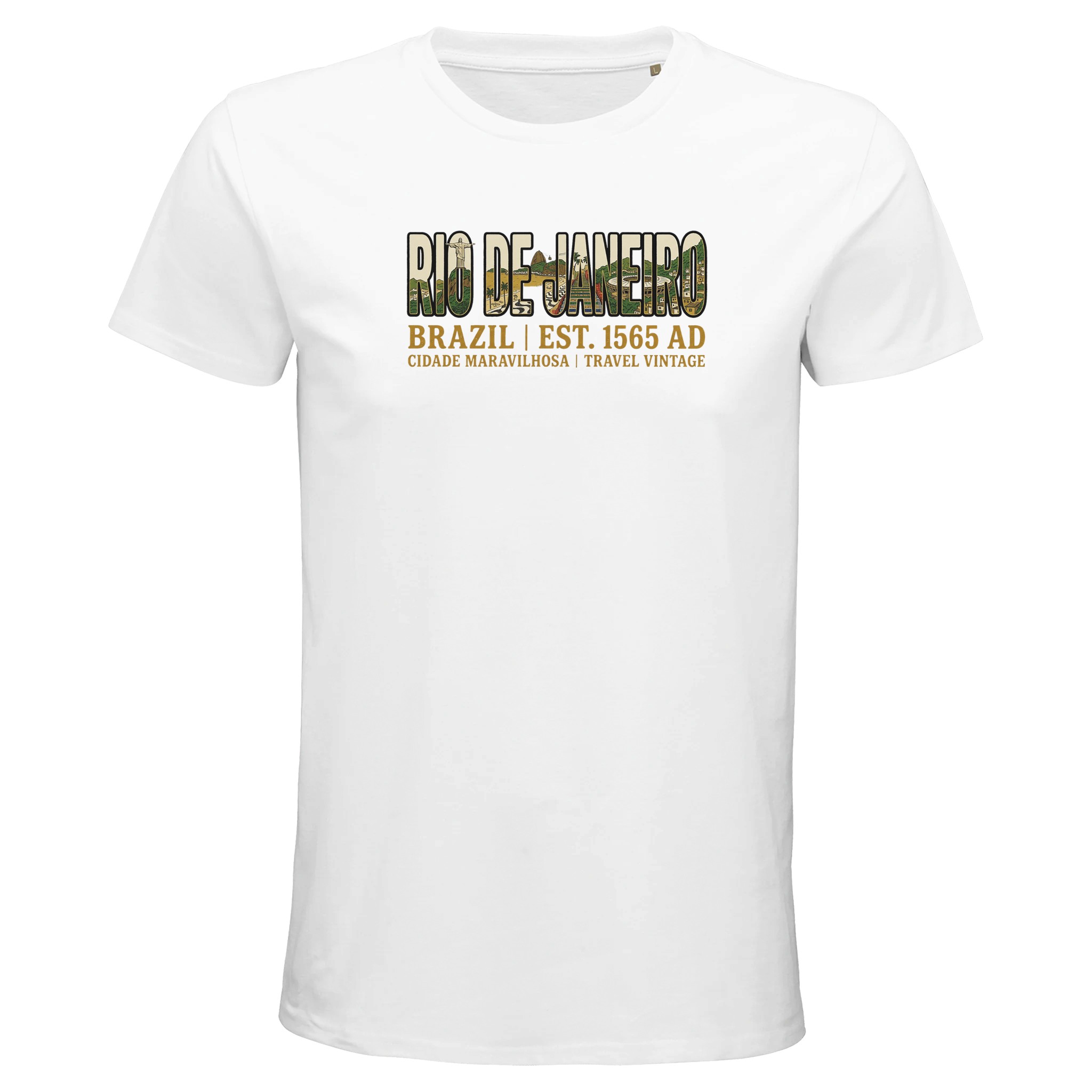 T-shirt Rio de Janeiro homme bio ajusté T-shirt Rio de Janeiro homme bio ajusté