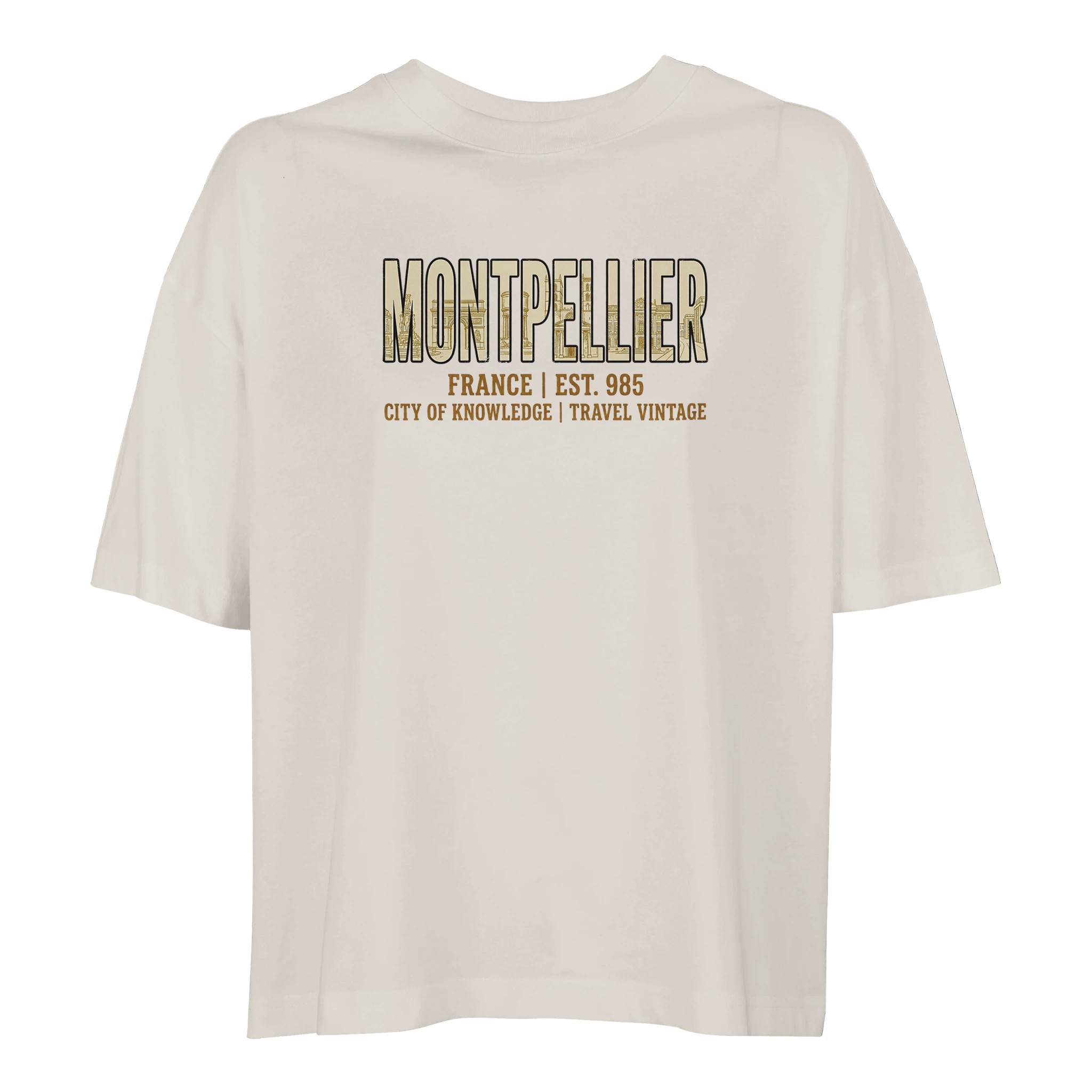 T-shirt Montpellier femme ample coton bio T-shirt Montpellier femme ample coton bio