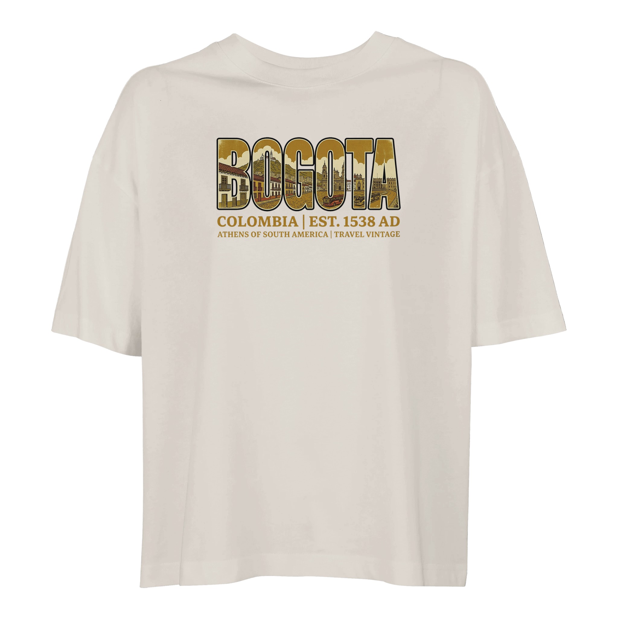 T-shirt Bogota femme ample coton bio conversion T-shirt Bogota femme ample coton bio conversion, coloris Off White