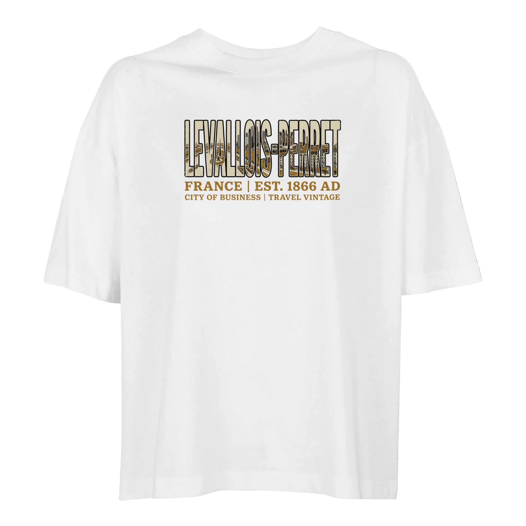 T-shirt Levallois-Perret femme ample coton bio T-shirt Levallois-Perret femme ample coton bio