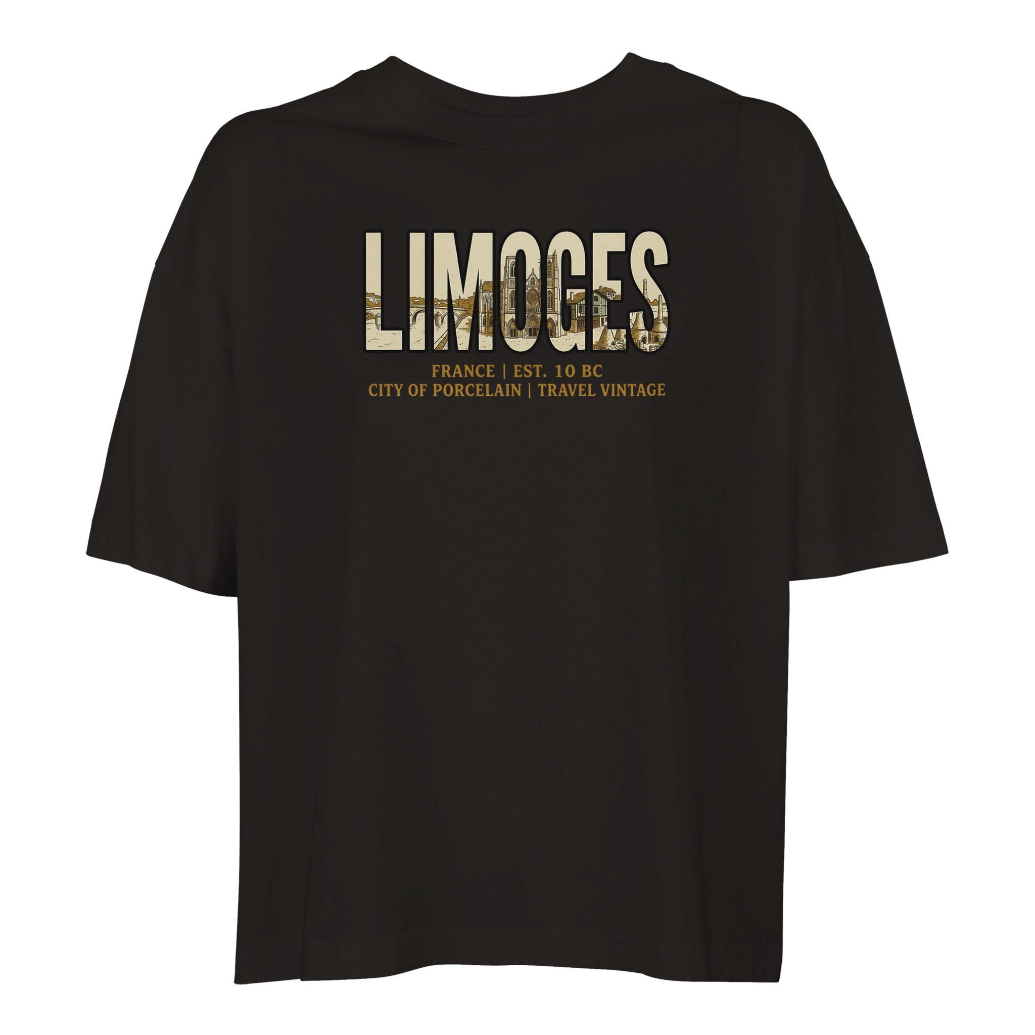T-shirt Limoges femme ample coton bio conversion T-shirt Limoges femme ample coton bio conversion
