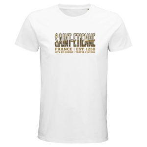 T-shirt Saint-Etienne homme bio ajusté ville T-shirt Saint-Etienne homme bio ajusté ville