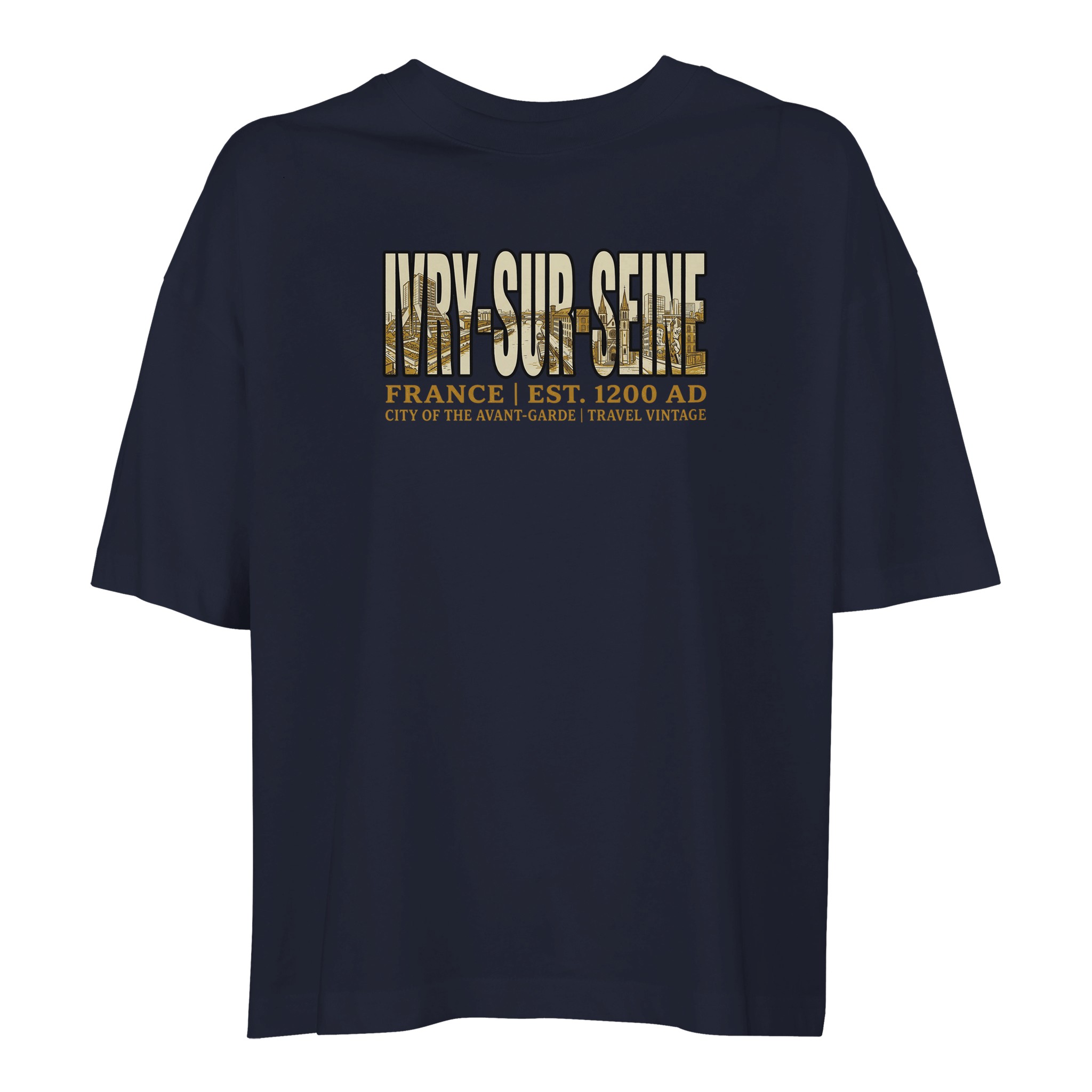T-shirt Ivry-sur-Seine femme ample coton bio T-shirt Ivry-sur-Seine femme ample coton bio