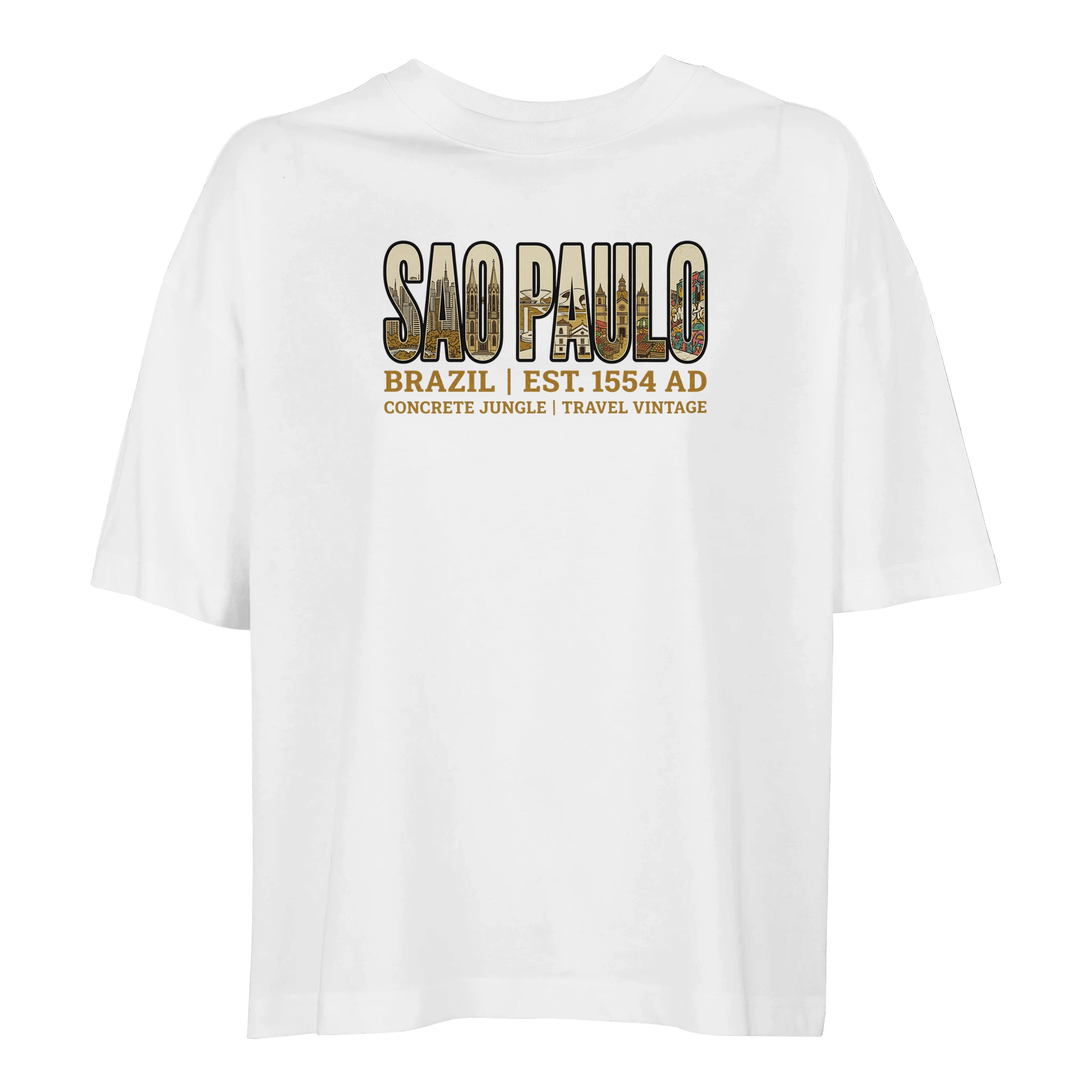 T-shirt São Paulo femme ample coton bio T-shirt São Paulo femme ample coton bio