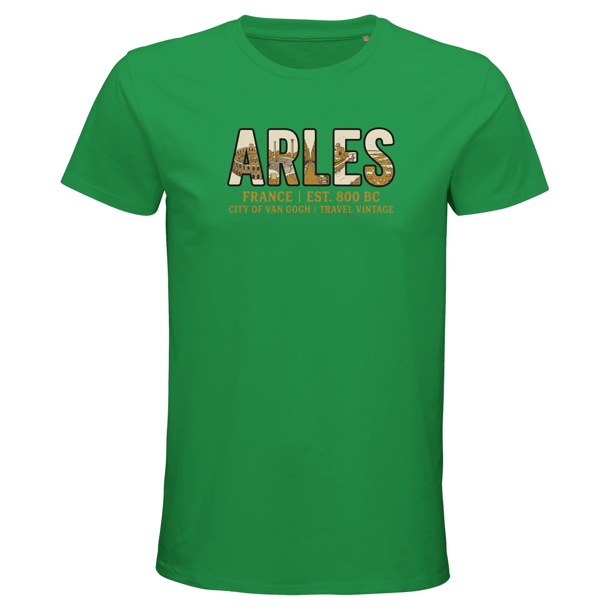 T-shirt Arles homme bio ajusté coton naturel T-shirt Arles homme bio ajusté coton naturel