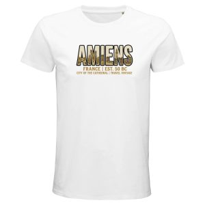 T-shirt Amiens homme bio ajusté ville française T-shirt Amiens homme bio ajusté ville française