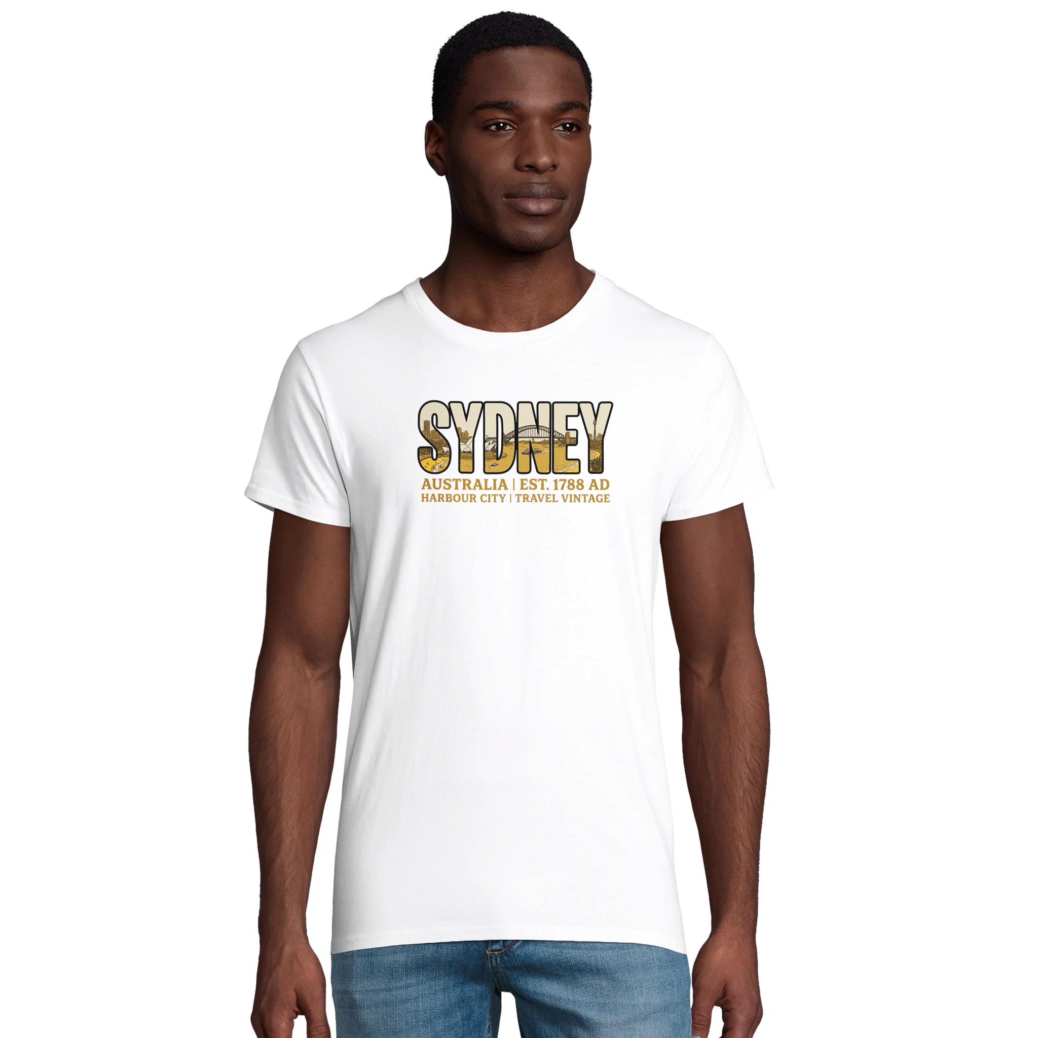 T-shirt Sydney homme bio ajusté Harbour City T-shirt Sydney homme bio ajusté Harbour City