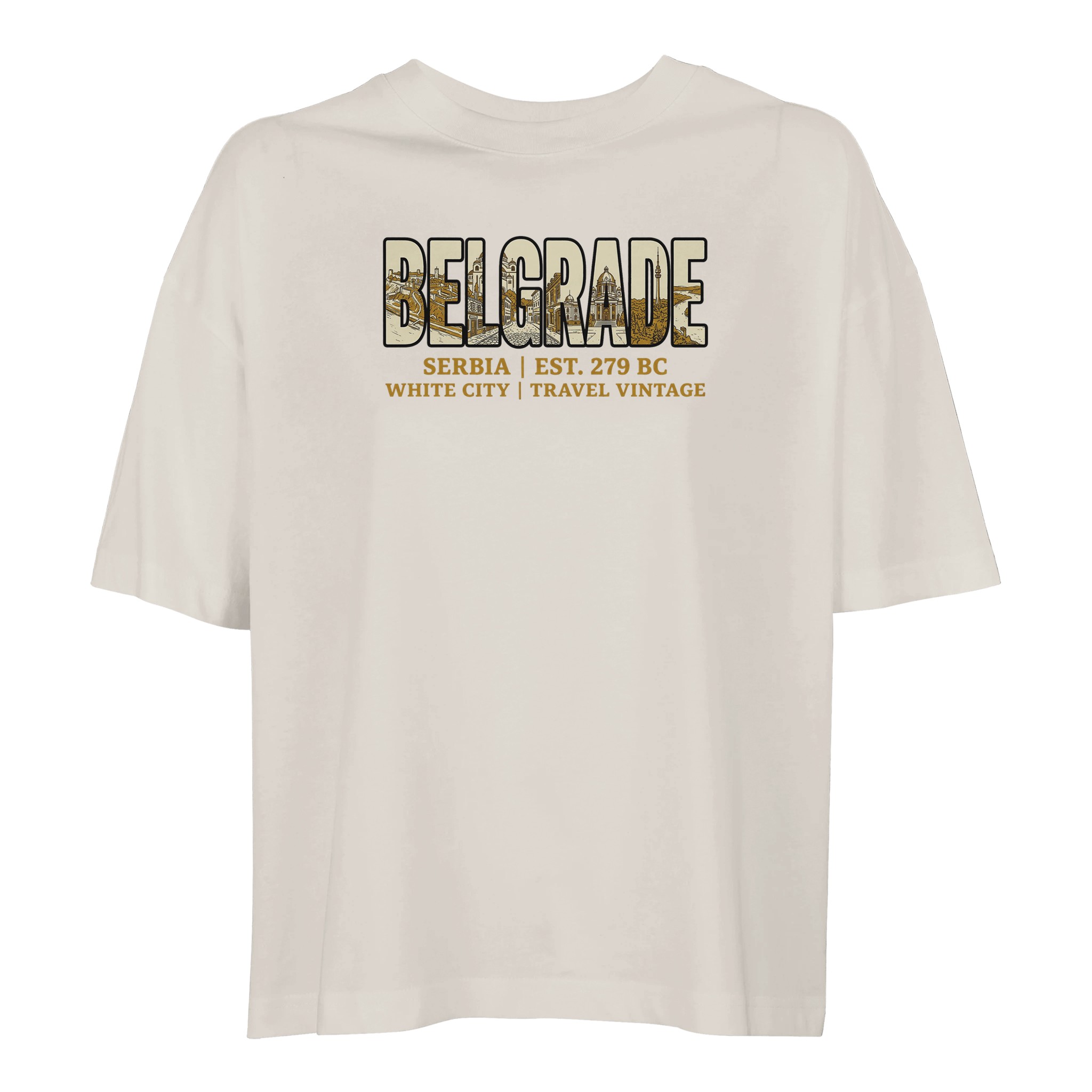T-shirt Belgrade femme ample coton bio T-shirt Belgrade femme ample coton bio, coloris Off White