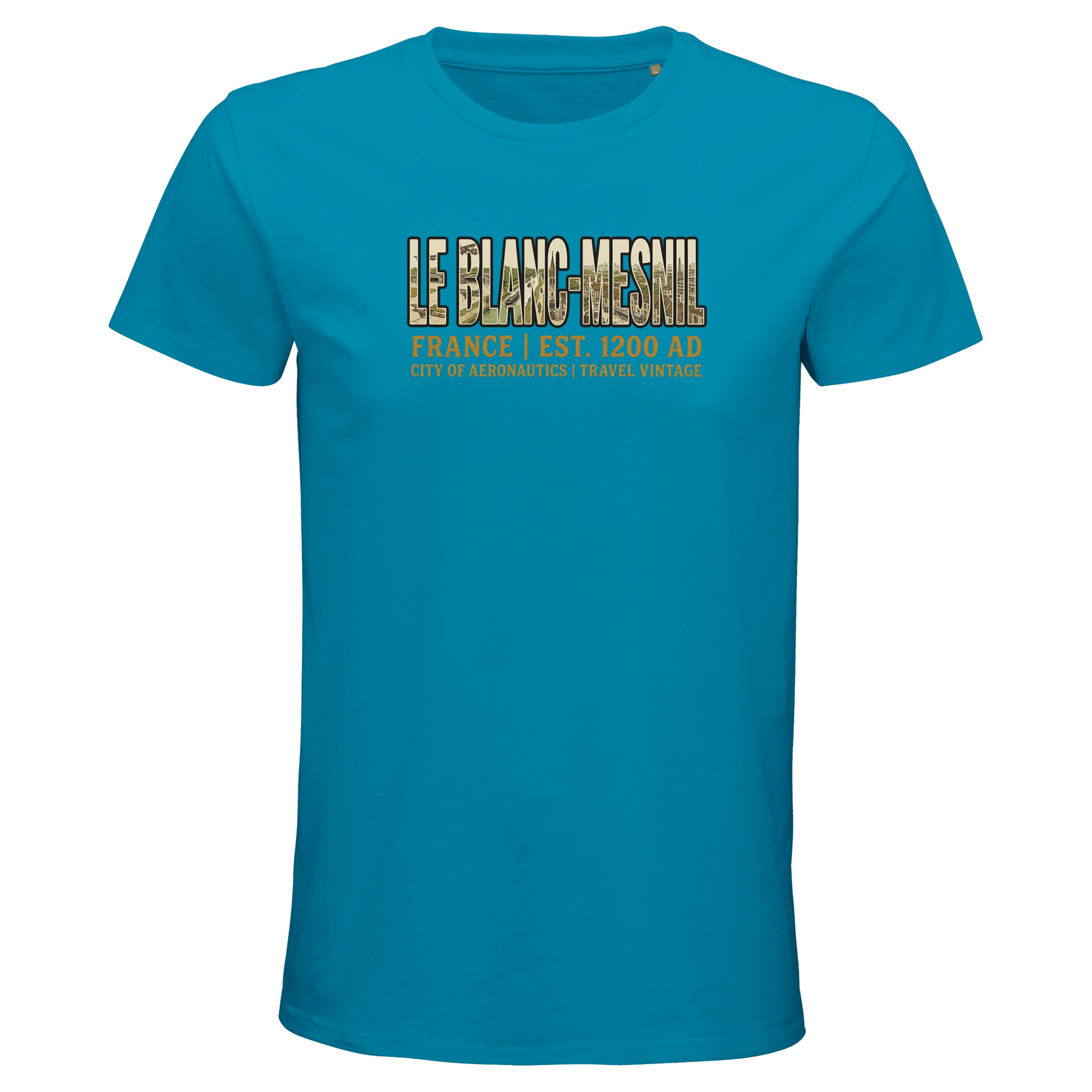 T-shirt Le Blanc-Mesnil homme bio ajusté ville T-shirt Le Blanc-Mesnil homme bio ajusté ville