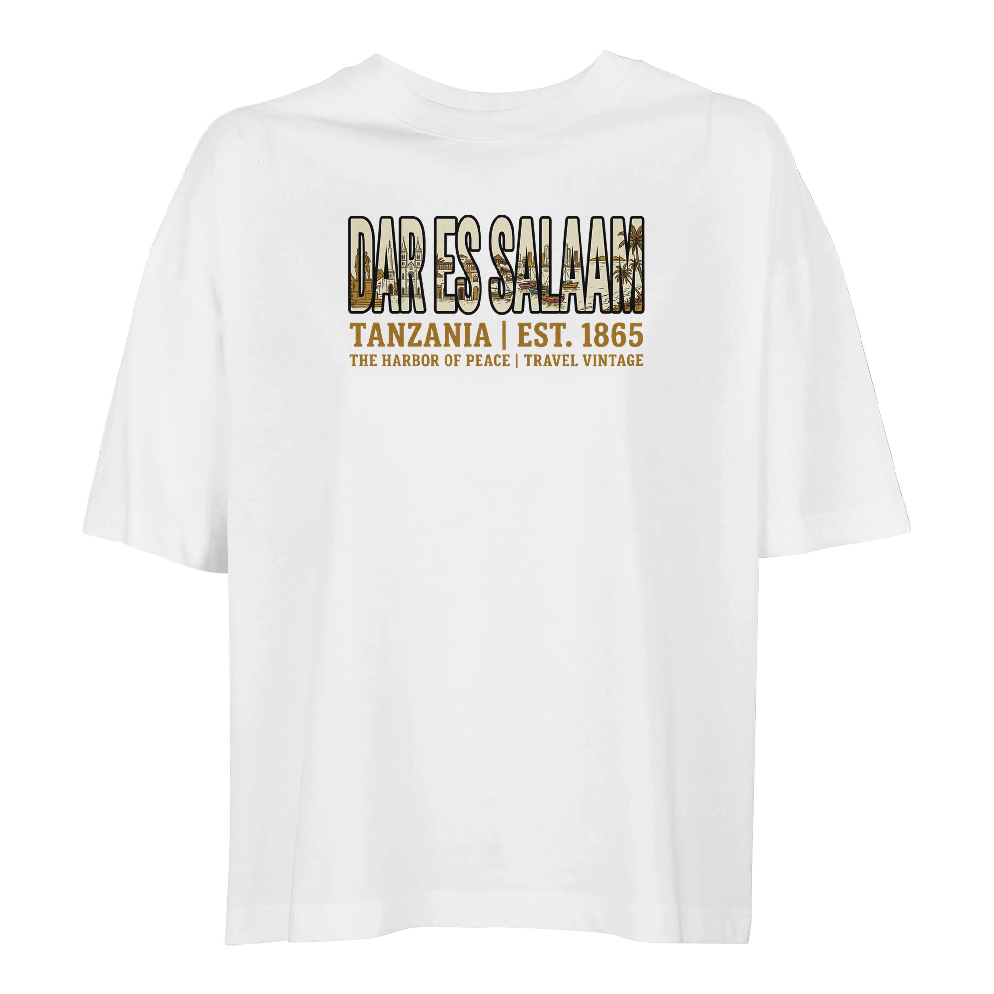 T-shirt Dar es Salaam femme ample coton bio T-shirt Dar es Salaam femme ample coton bio
