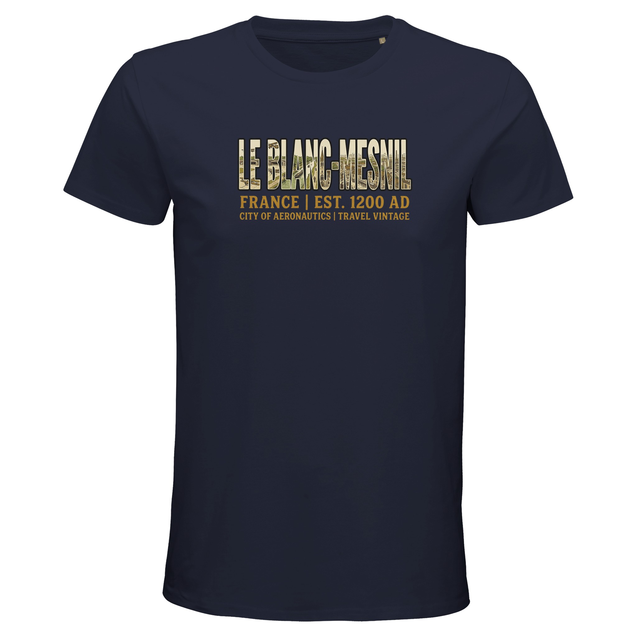 T-shirt Le Blanc-Mesnil homme bio ajusté ville T-shirt Le Blanc-Mesnil homme bio ajusté ville