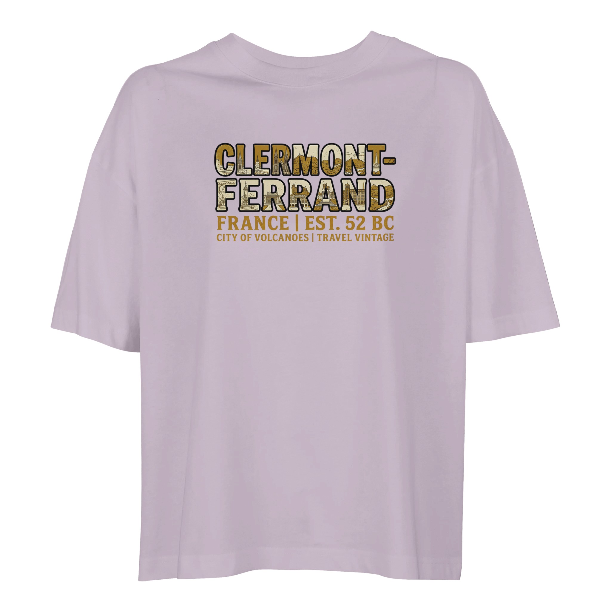 T-shirt Clermont-Ferrand femme ample coton bio T-shirt Clermont-Ferrand femme ample coton bio