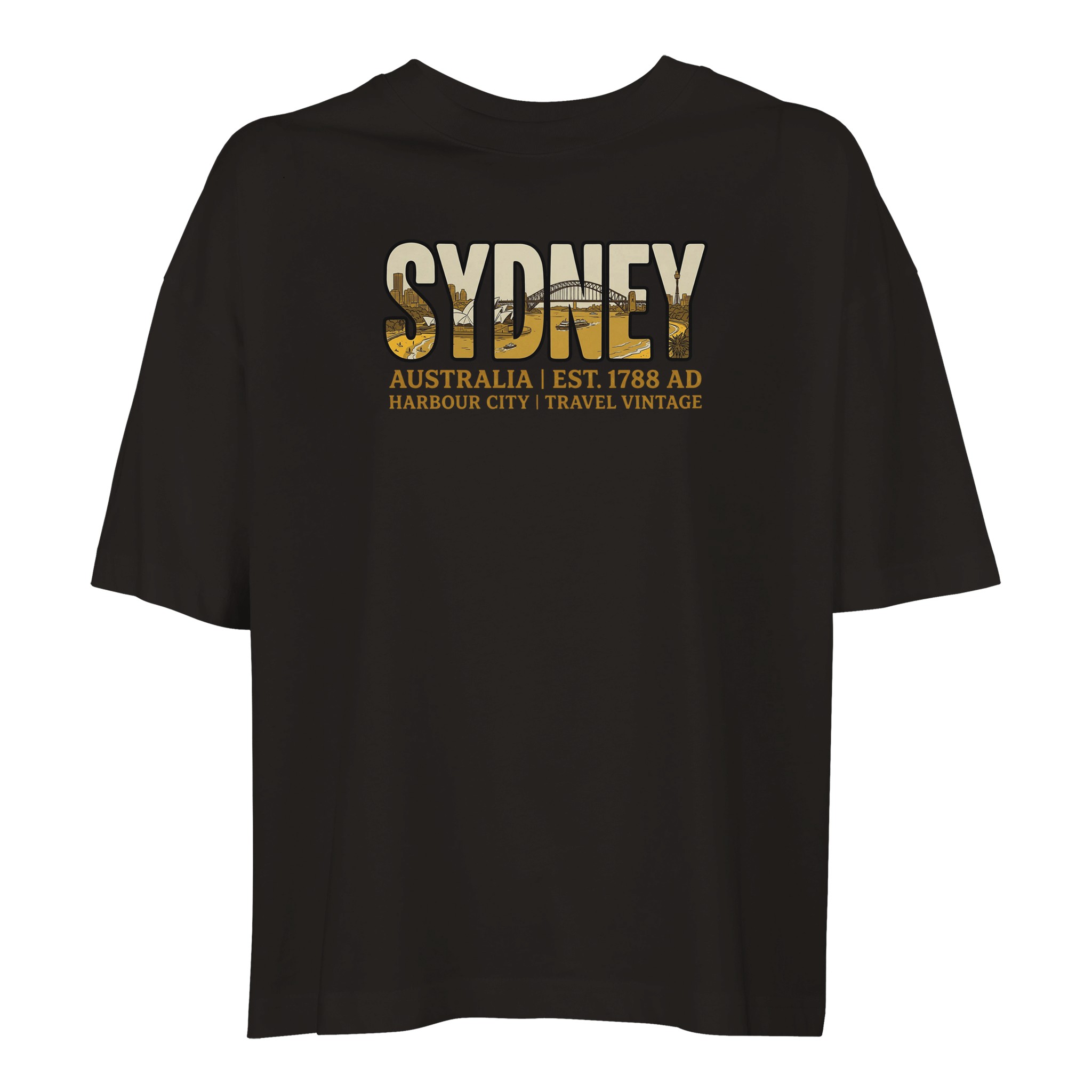 T-shirt Sydney femme ample coton bio conversion T-shirt Sydney femme ample coton bio conversion, coloris Deep Black