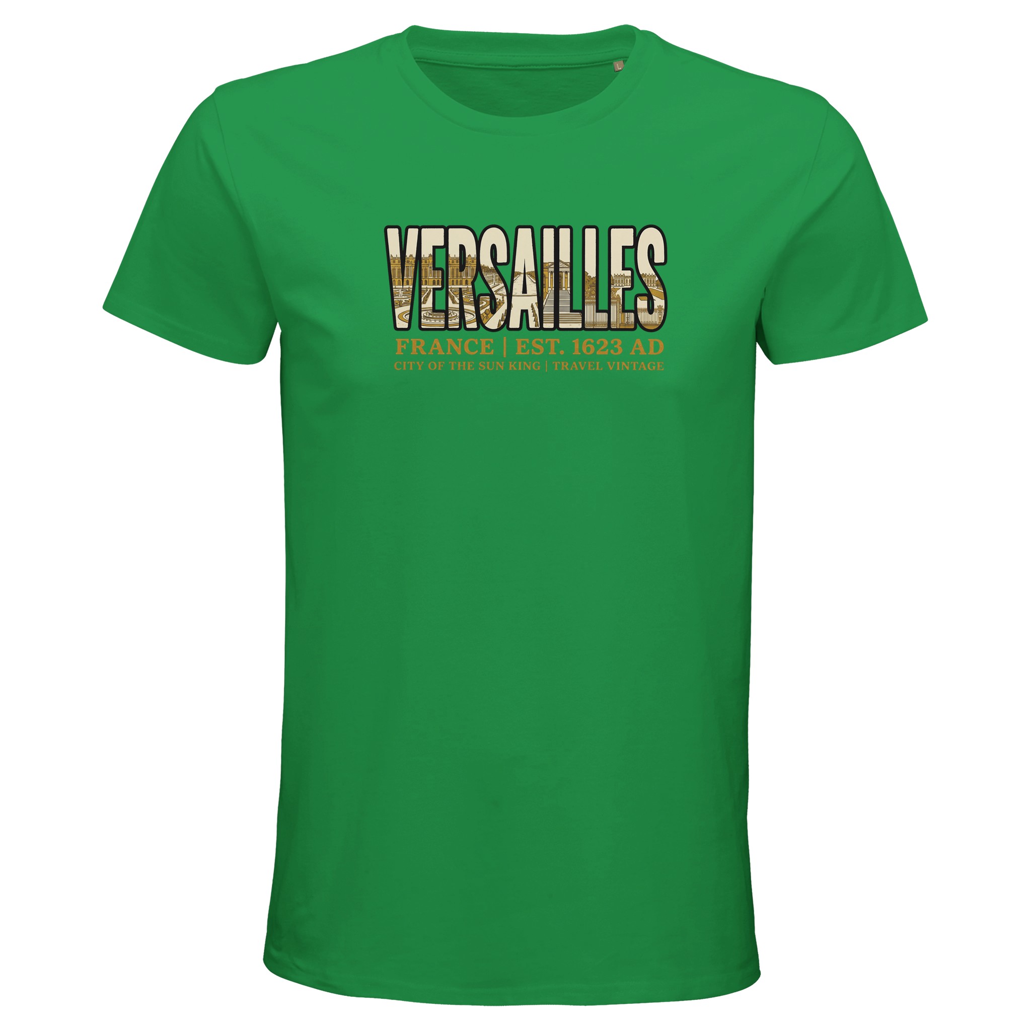 T-shirt Versailles homme bio ajusté ville iconique T-shirt Versailles homme bio ajusté ville iconique