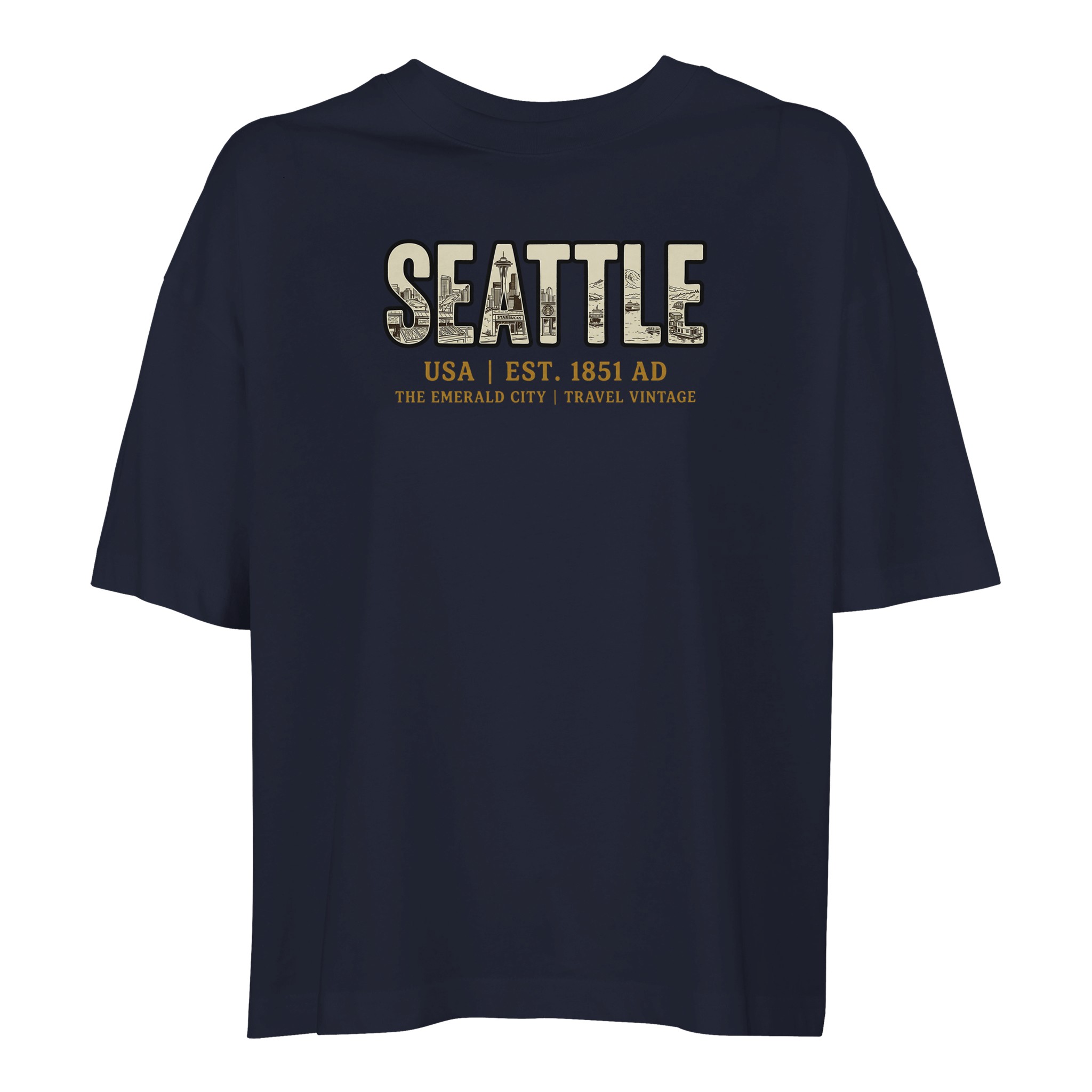 T-shirt Seattle femme ample coton bio conversion T-shirt Seattle femme ample coton bio conversion