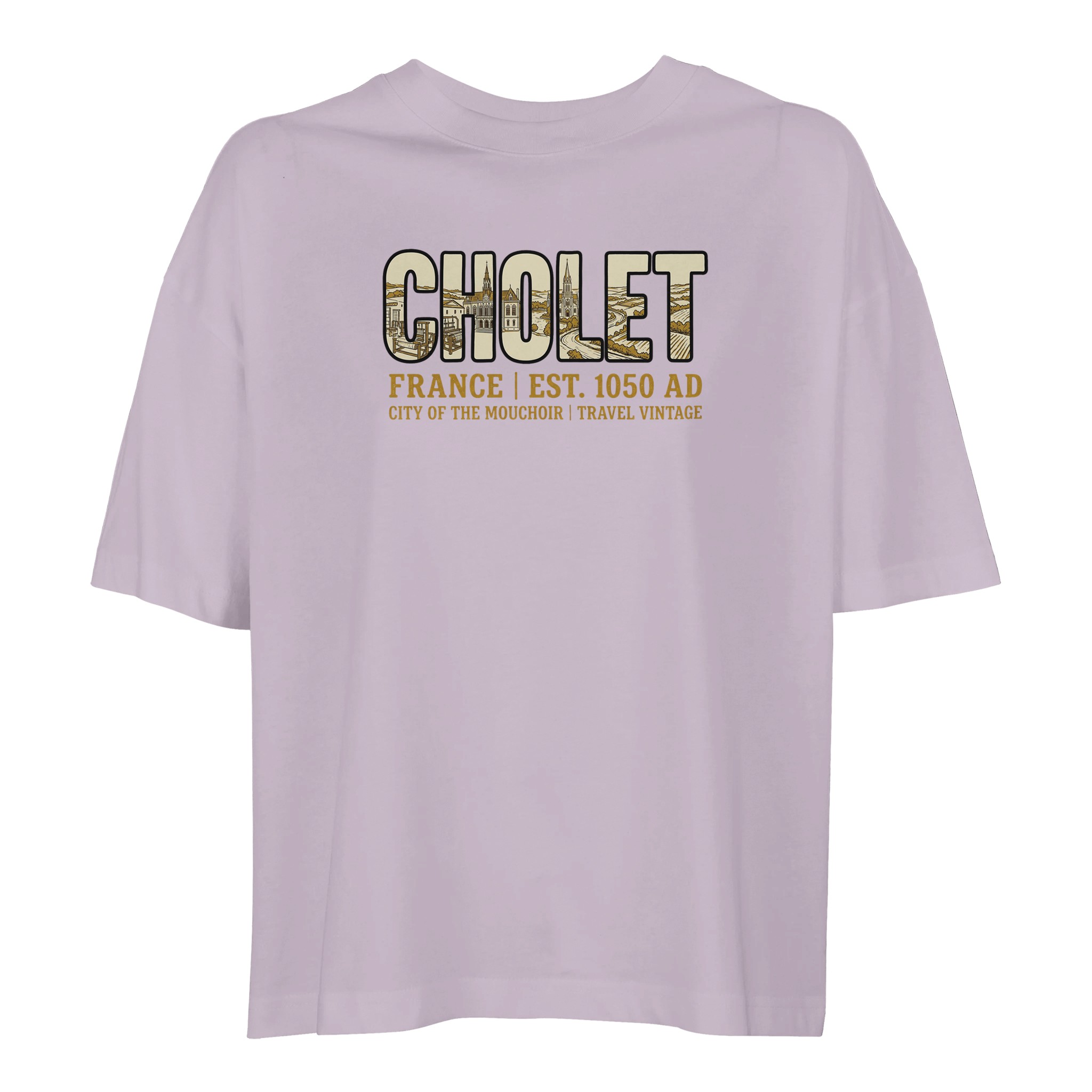 T-shirt Cholet femme ample coton bio ville tendance T-shirt Cholet femme ample coton bio ville tendance