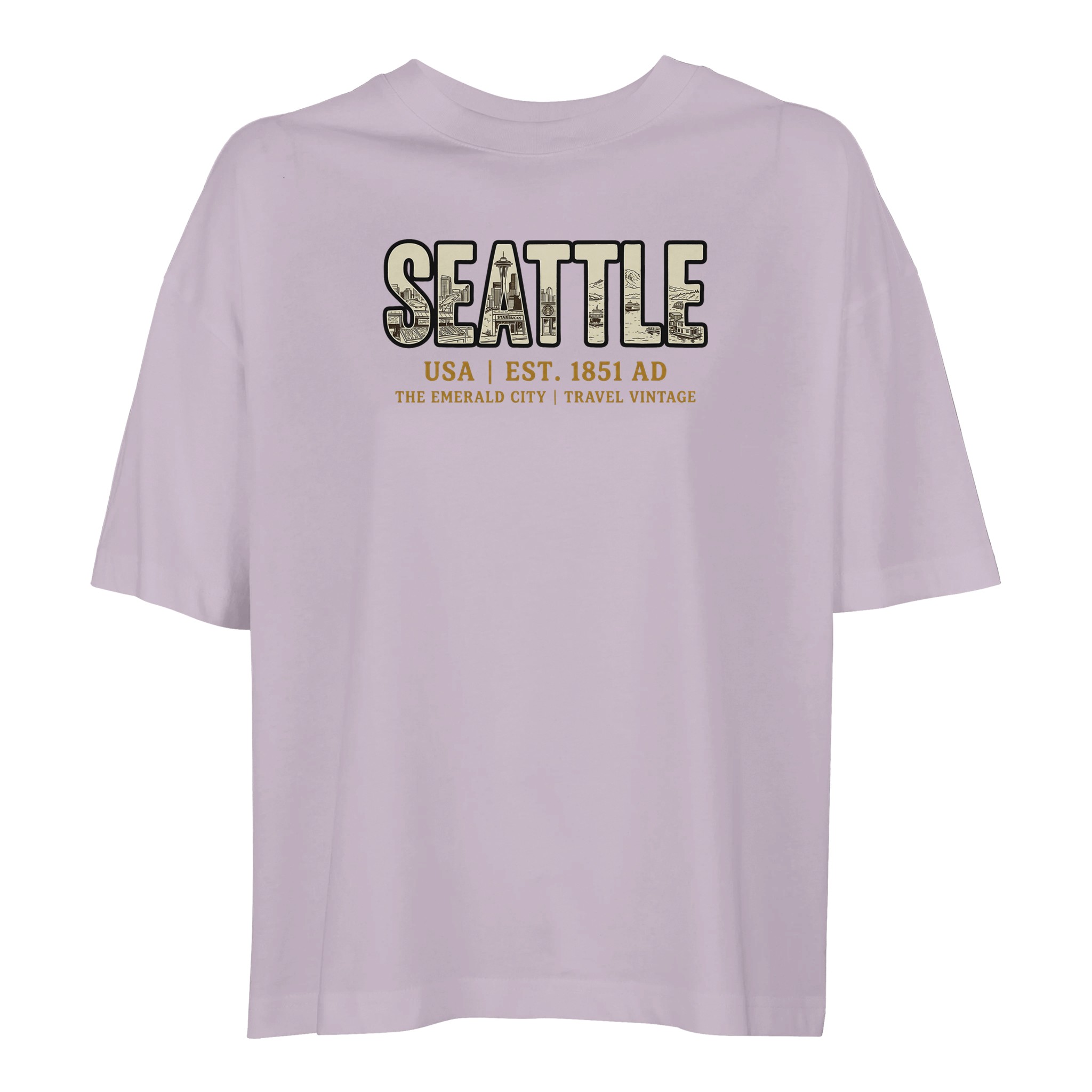 T-shirt Seattle femme ample coton bio conversion T-shirt Seattle femme ample coton bio conversion