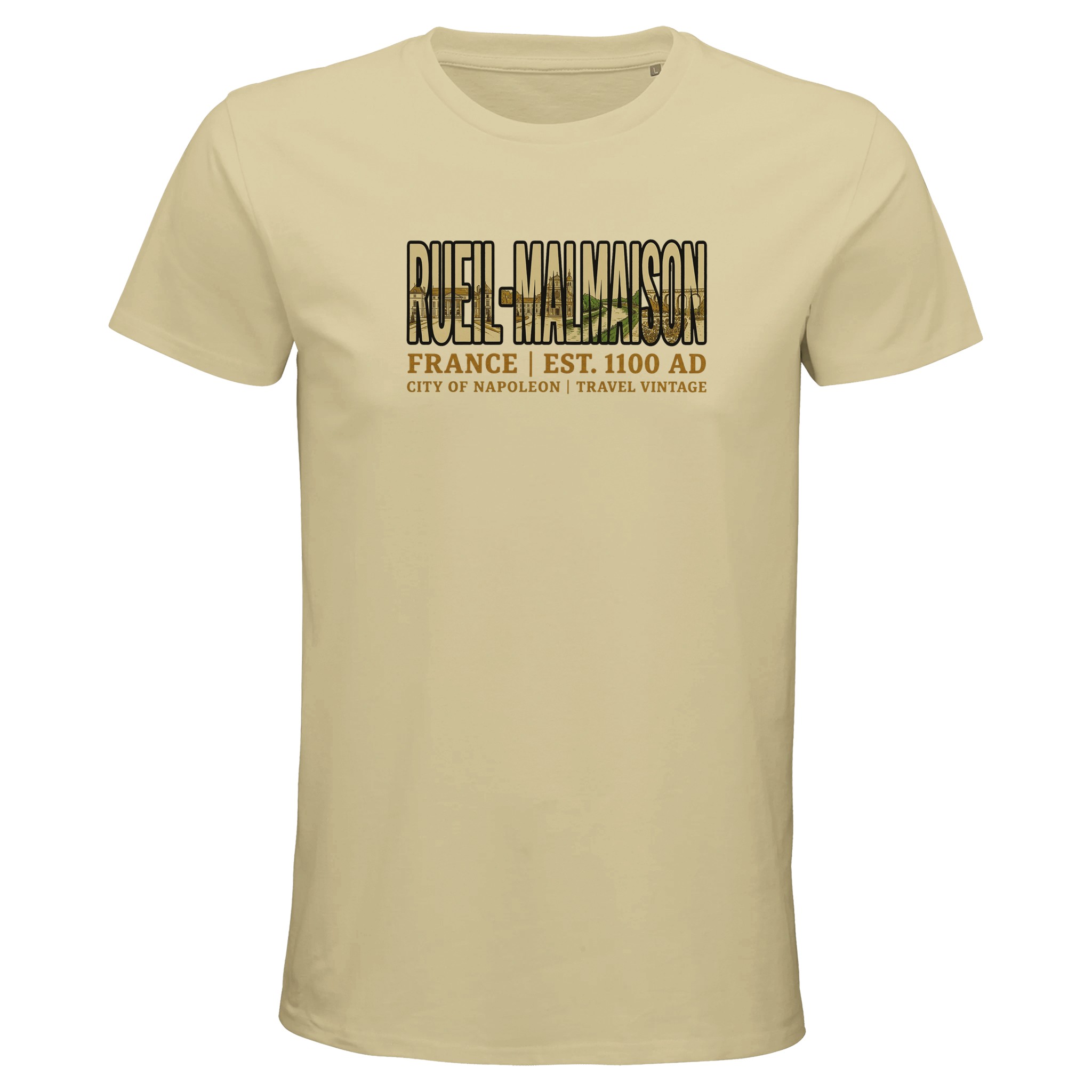 T-shirt Rueil-Malmaison homme bio ajusté ville T-shirt Rueil-Malmaison homme bio ajusté ville