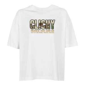T-shirt Clichy femme ample coton bio ville française T-shirt Clichy femme ample coton bio ville française