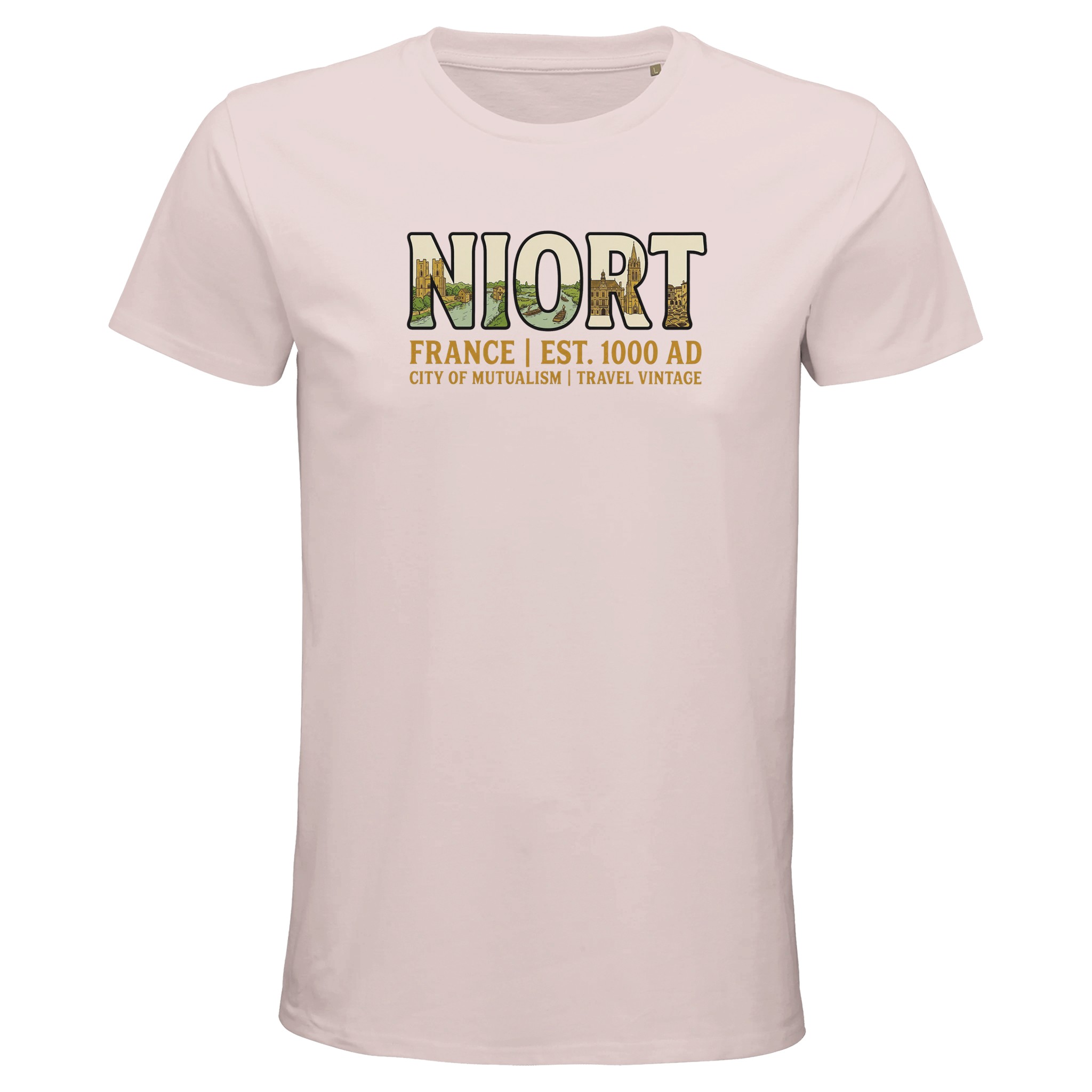 T-shirt Niort homme bio ajusté T-shirt Niort homme bio ajusté