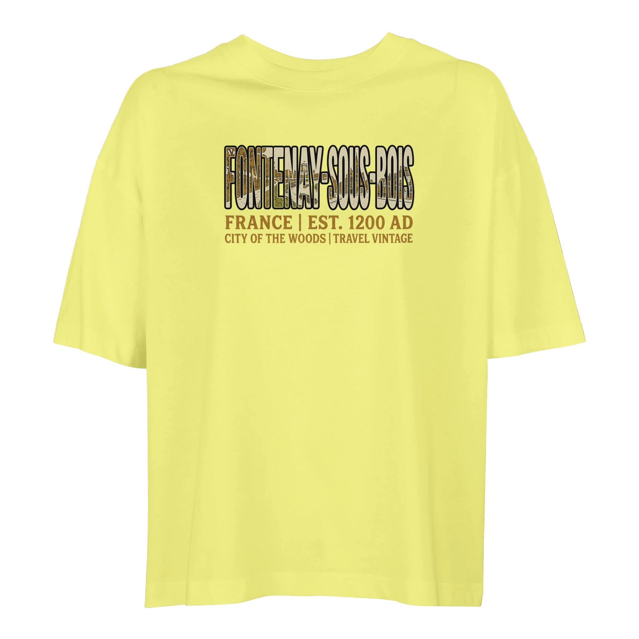T-shirt Fontenay-sous-Bois femme ample coton bio T-shirt Fontenay-sous-Bois femme ample coton bio