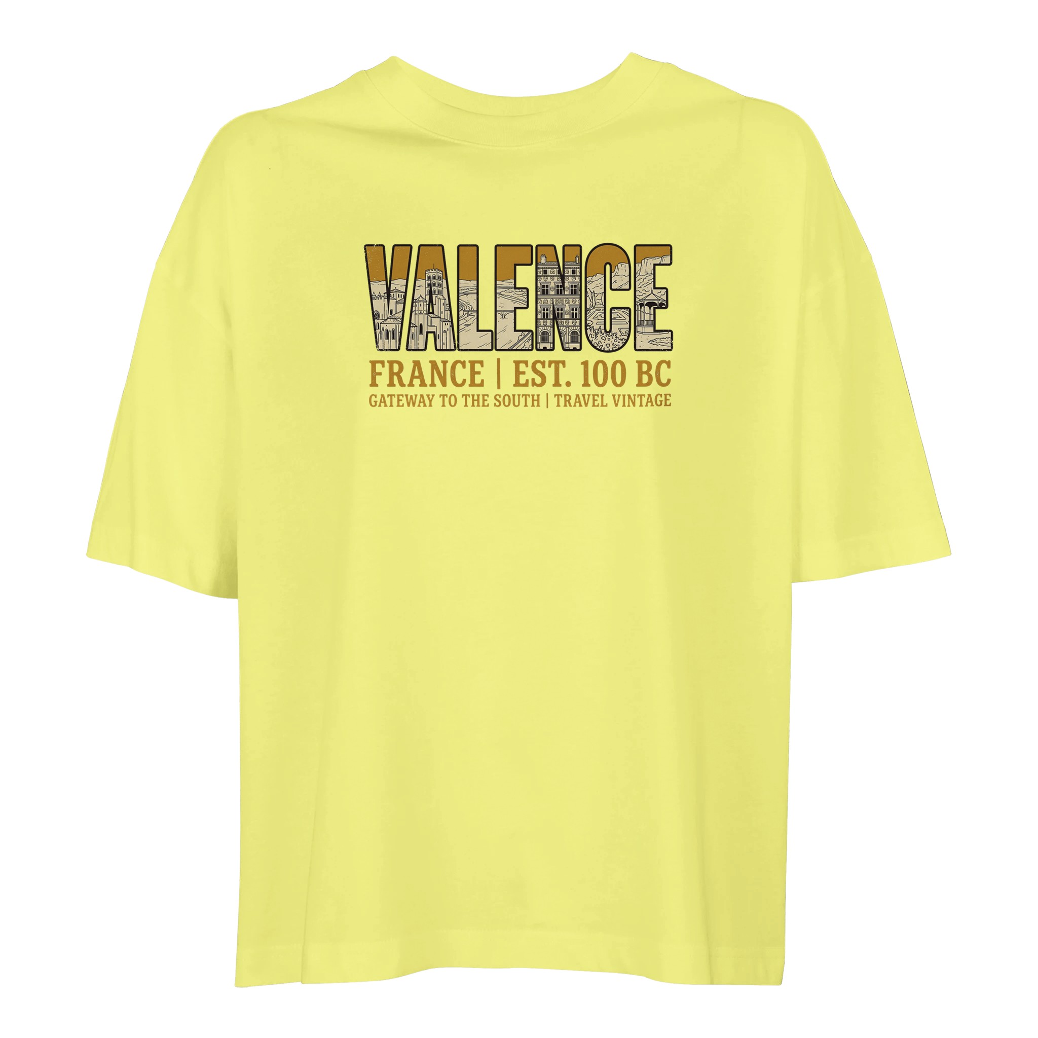 T-shirt Valence femme ample coton bio ville T-shirt Valence femme ample coton bio ville
