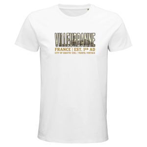 T-shirt Villeurbanne homme bio ajusté gratte-ciel T-shirt Villeurbanne homme bio ajusté gratte-ciel