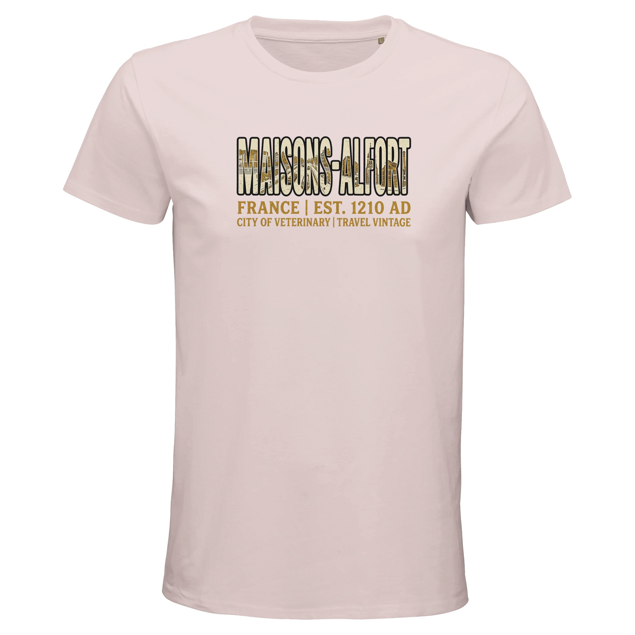T-shirt Maisons-Alfort homme bio ajusté ville T-shirt Maisons-Alfort homme bio ajusté ville