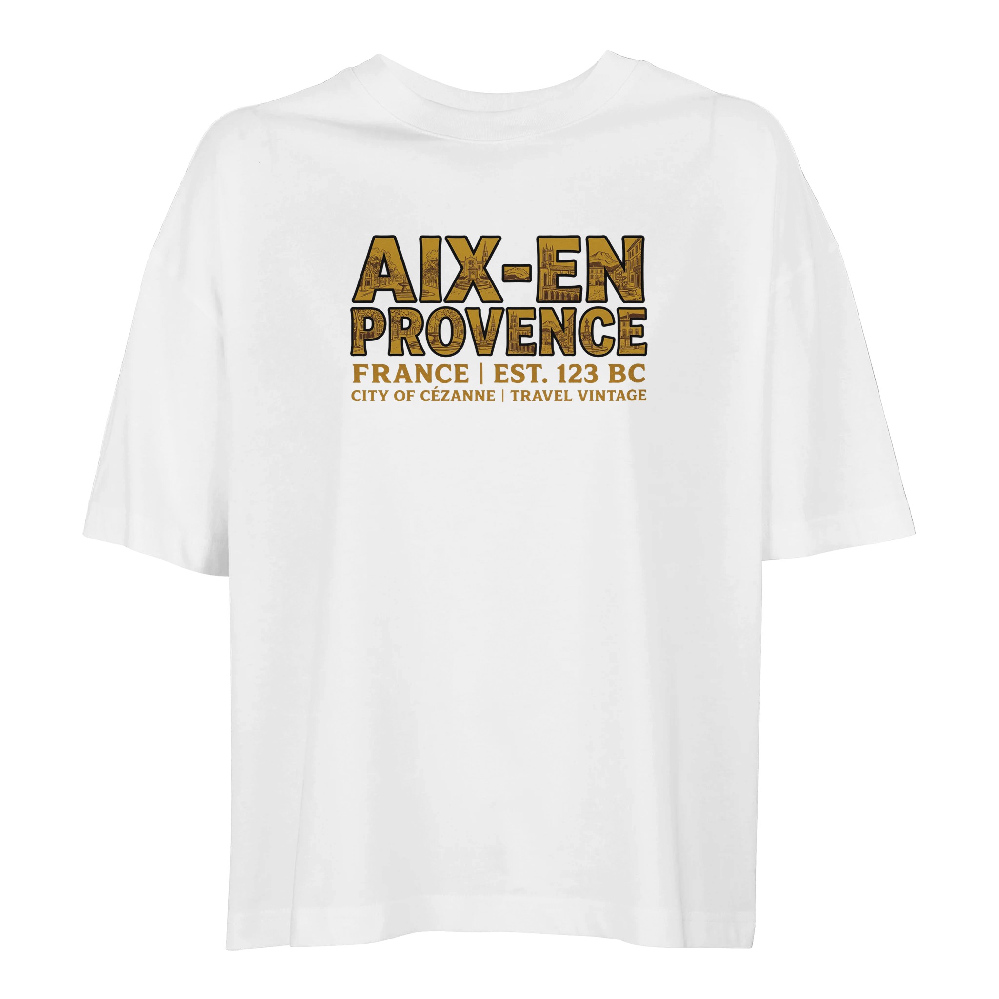 T-shirt Aix-en-Provence femme ample coton bio T-shirt Aix-en-Provence femme ample coton bio