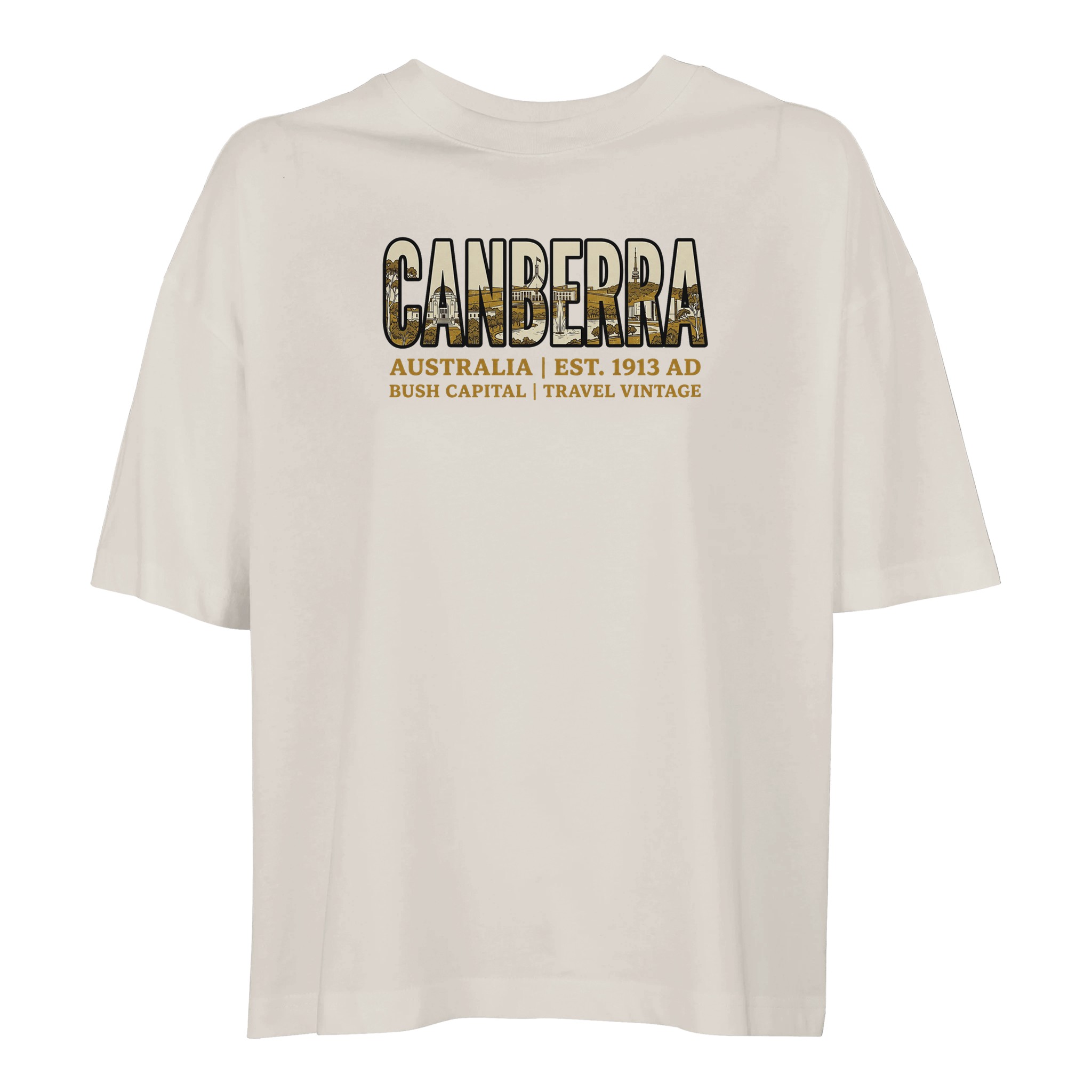 T-shirt Canberra femme ample coton bio T-shirt Canberra femme ample coton bio, coloris Off White