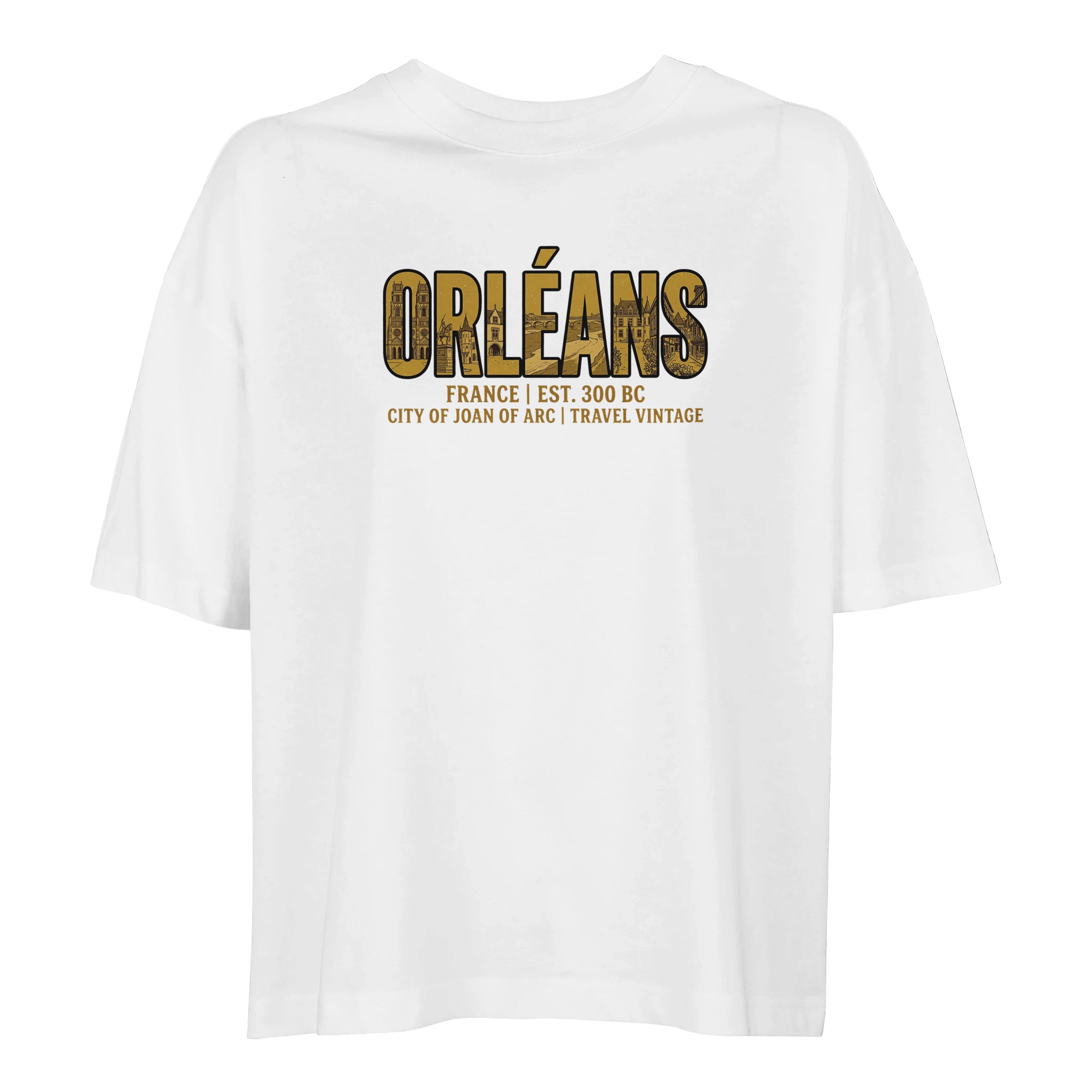 T-shirt Orléans femme ample coton bio ville T-shirt Orléans femme ample coton bio ville